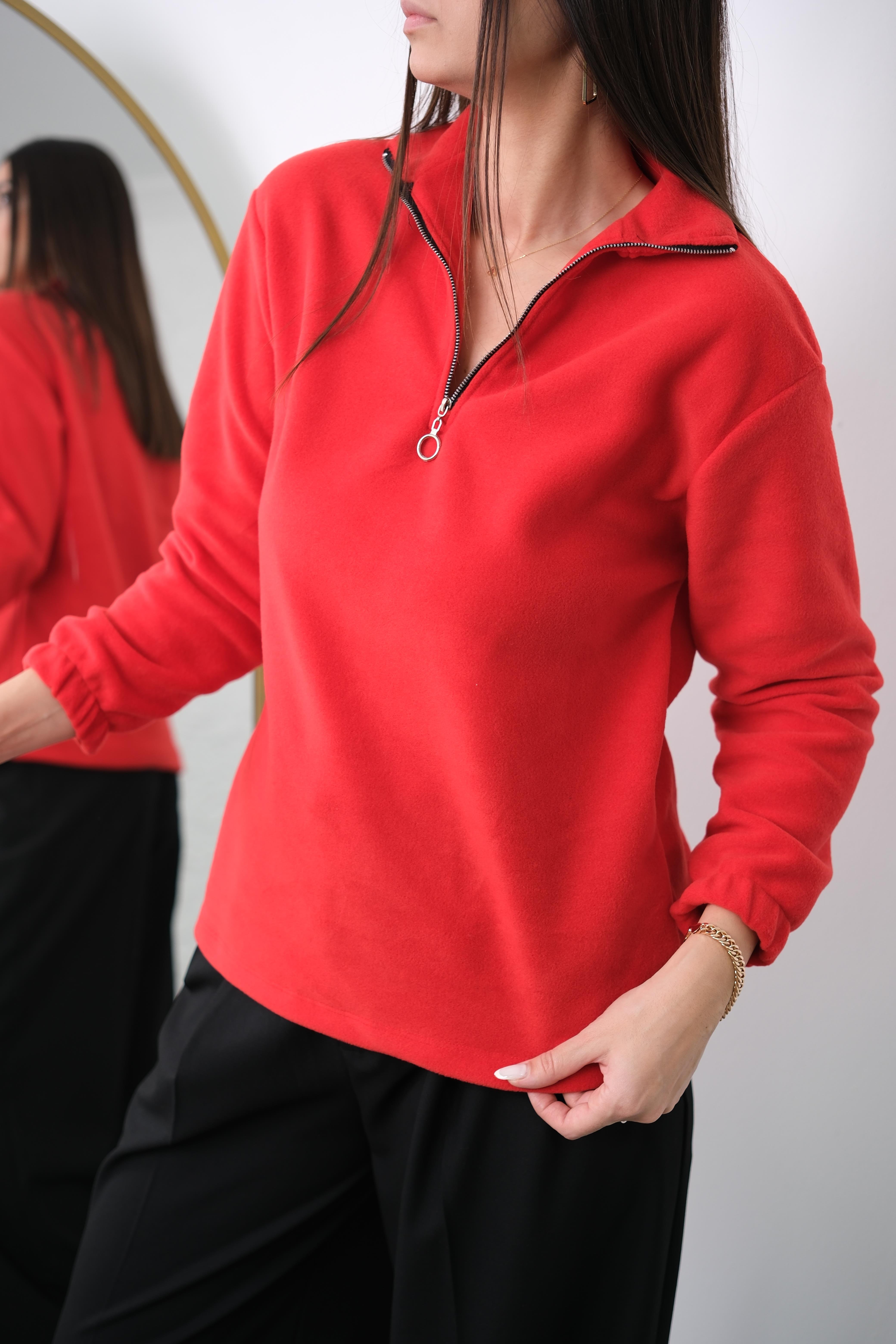 TETA KIRMIZI POLAR SWEAT