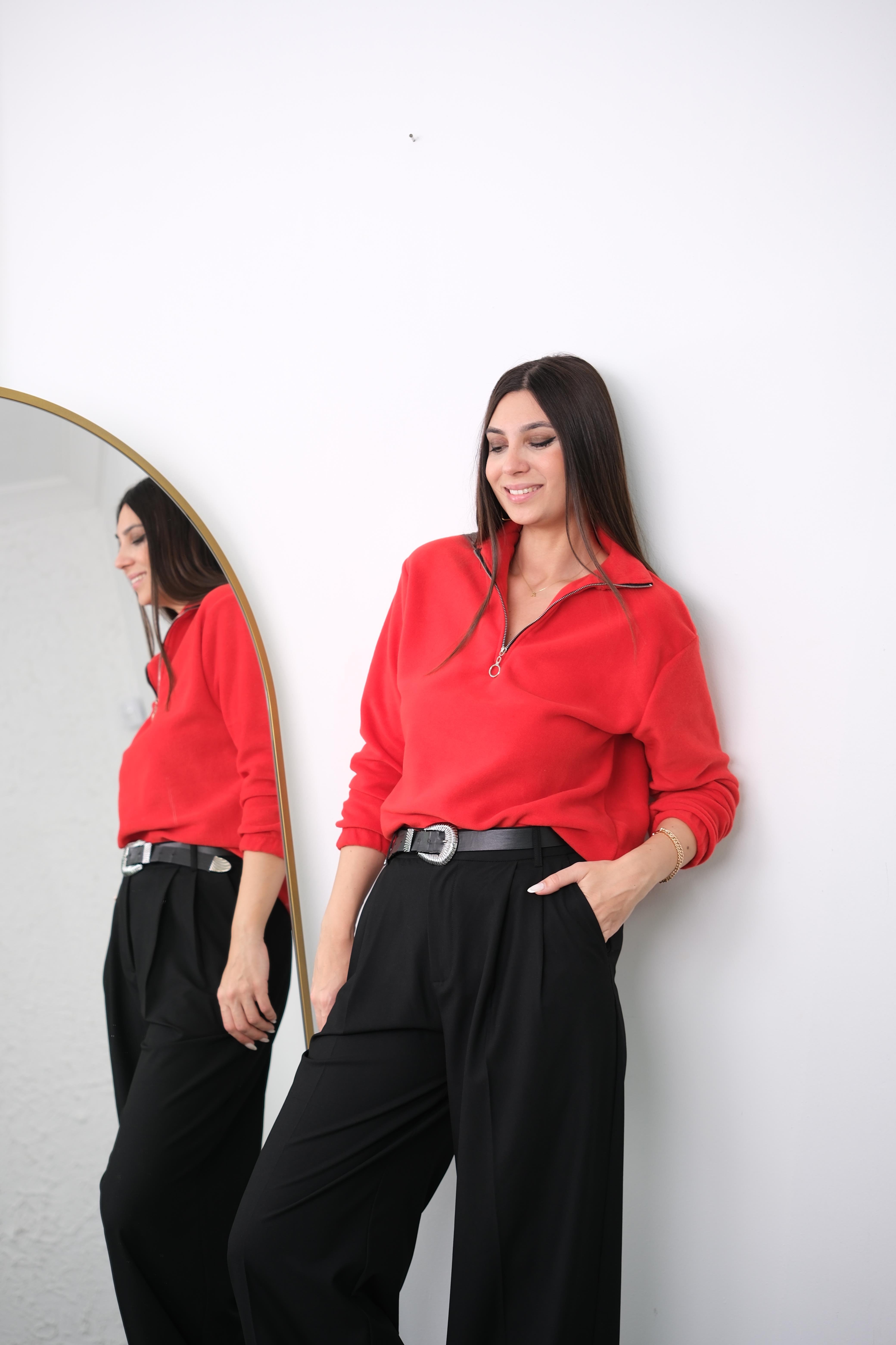 TETA KIRMIZI POLAR SWEAT