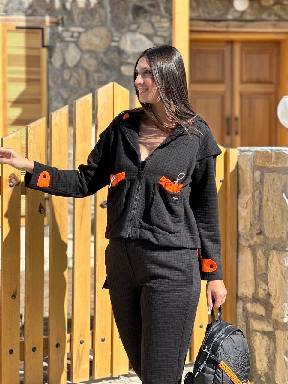TEXAS SİYAH TASARIM CEKET