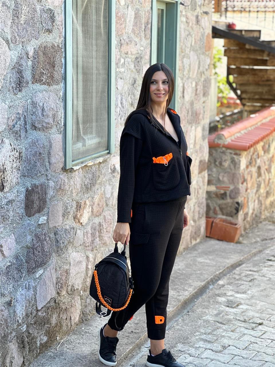 TEXAS SİYAH TASARIM PANTOLON