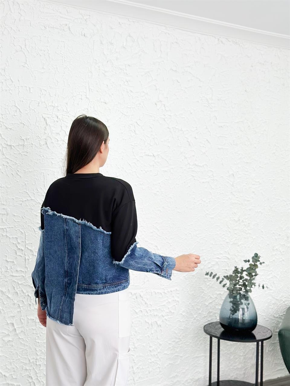 THAMES JEAN DETAYLI SİYAH SWEAT