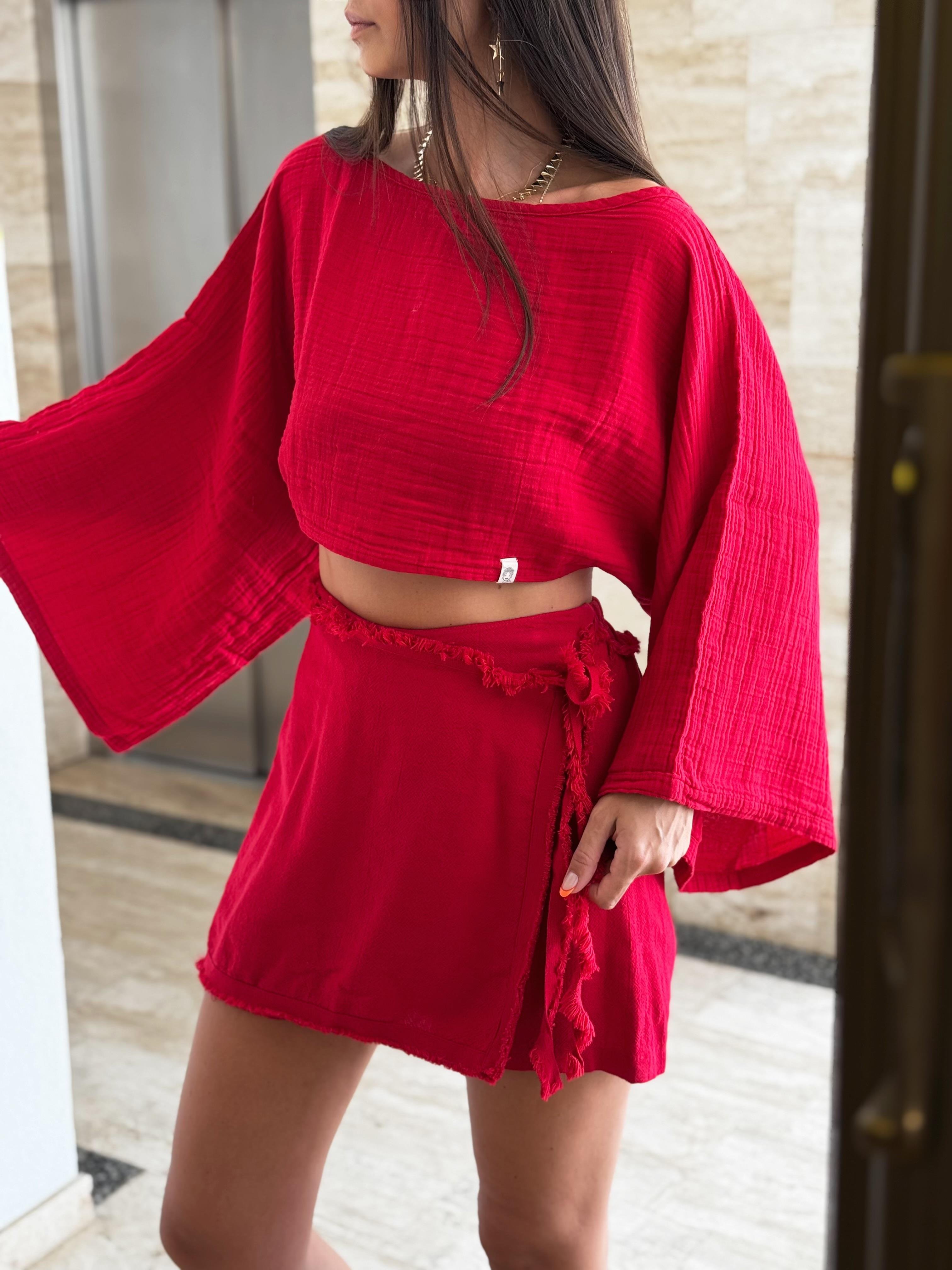 THEMİS PÜSKÜL VİŞNE ŞORT ETEK