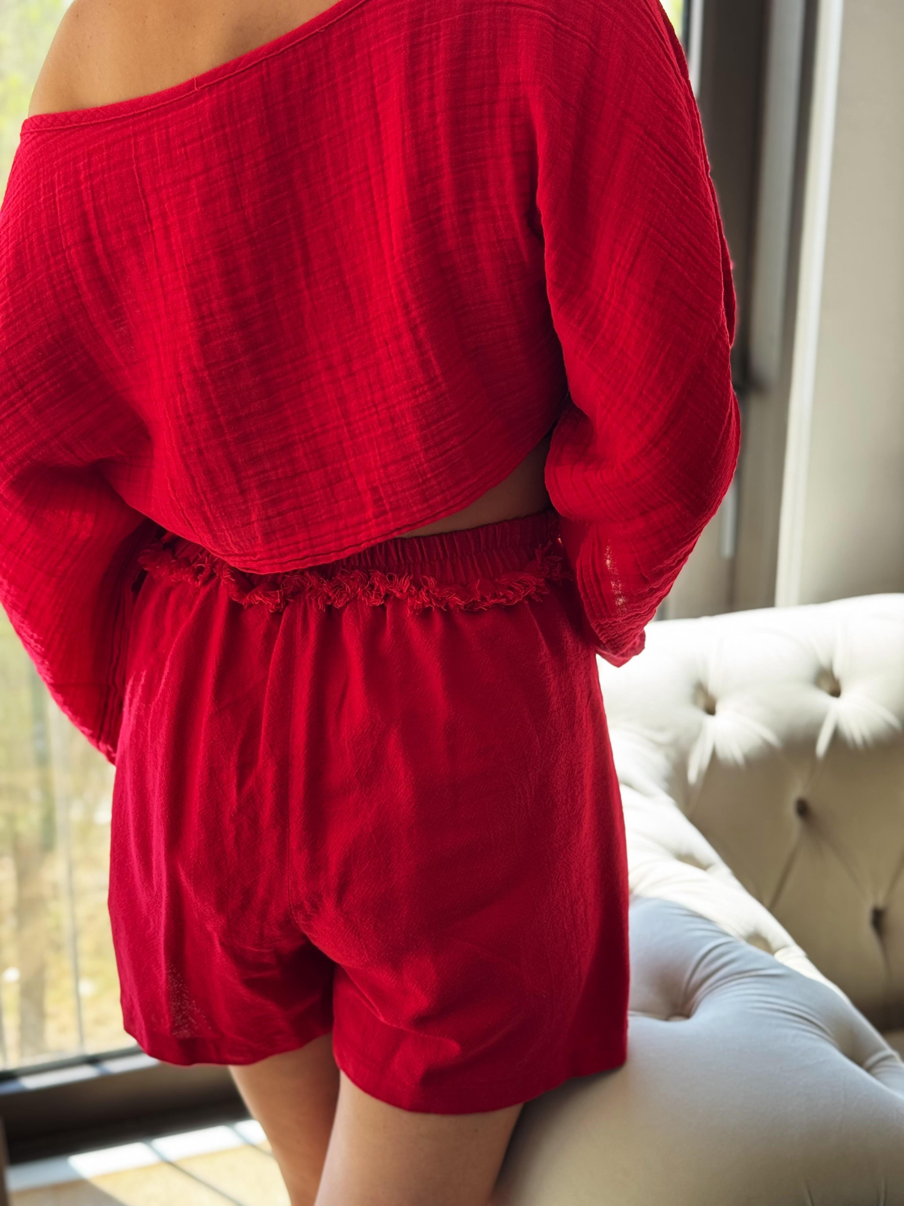 THEMİS PÜSKÜL VİŞNE ŞORT ETEK