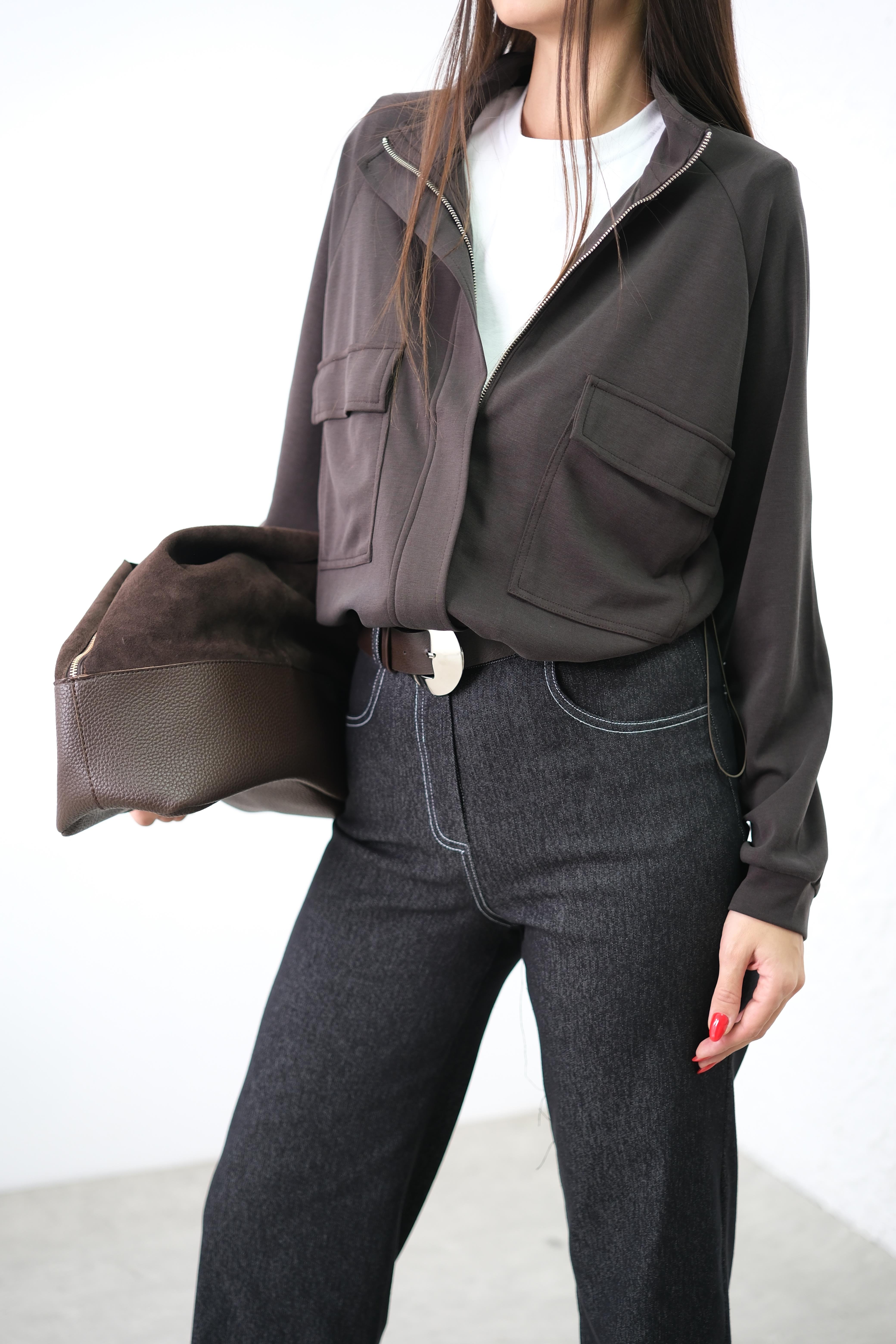 TİA KAHVE MODAL CEKET