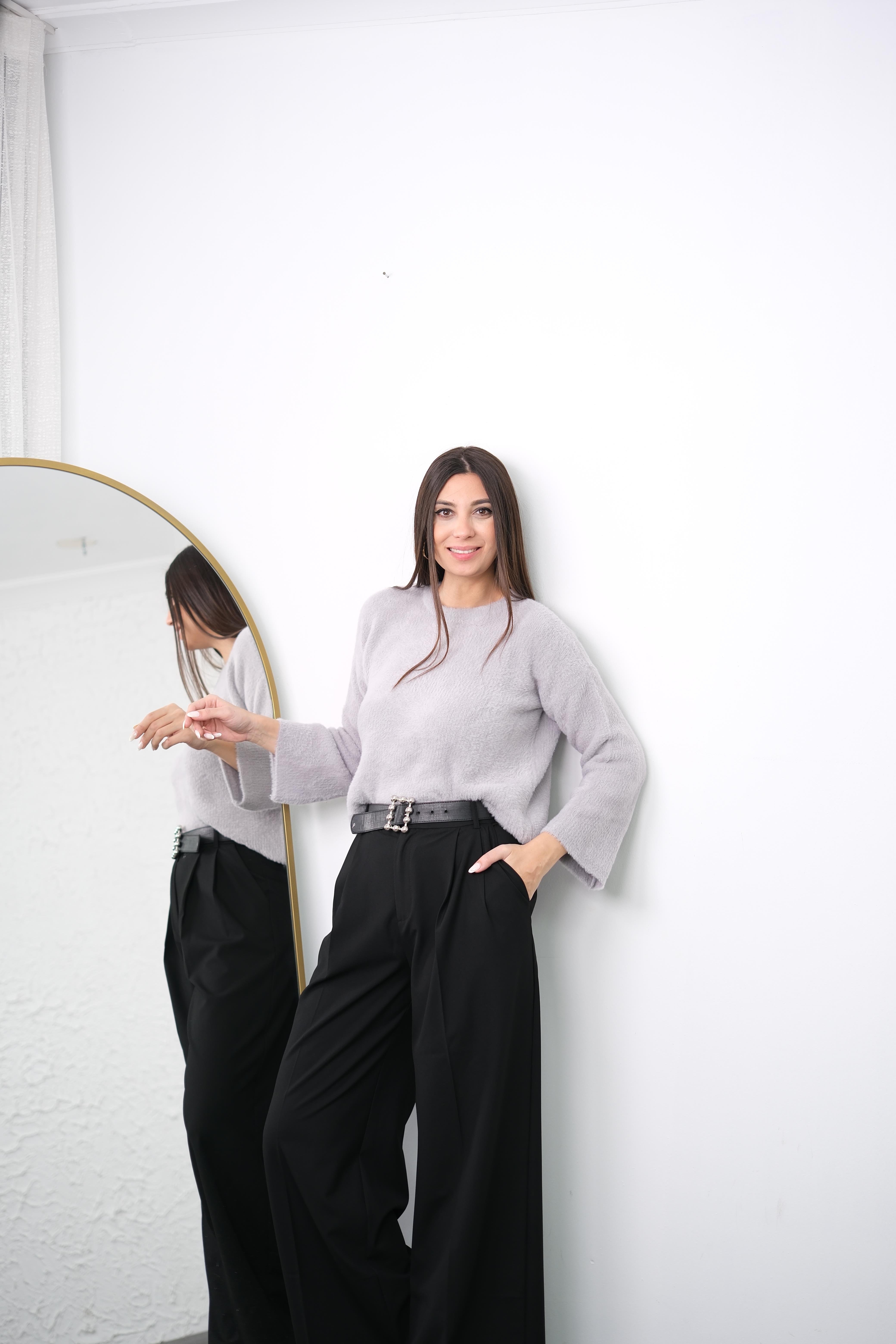 TİBAS GRİ YUMOŞ KAZAK