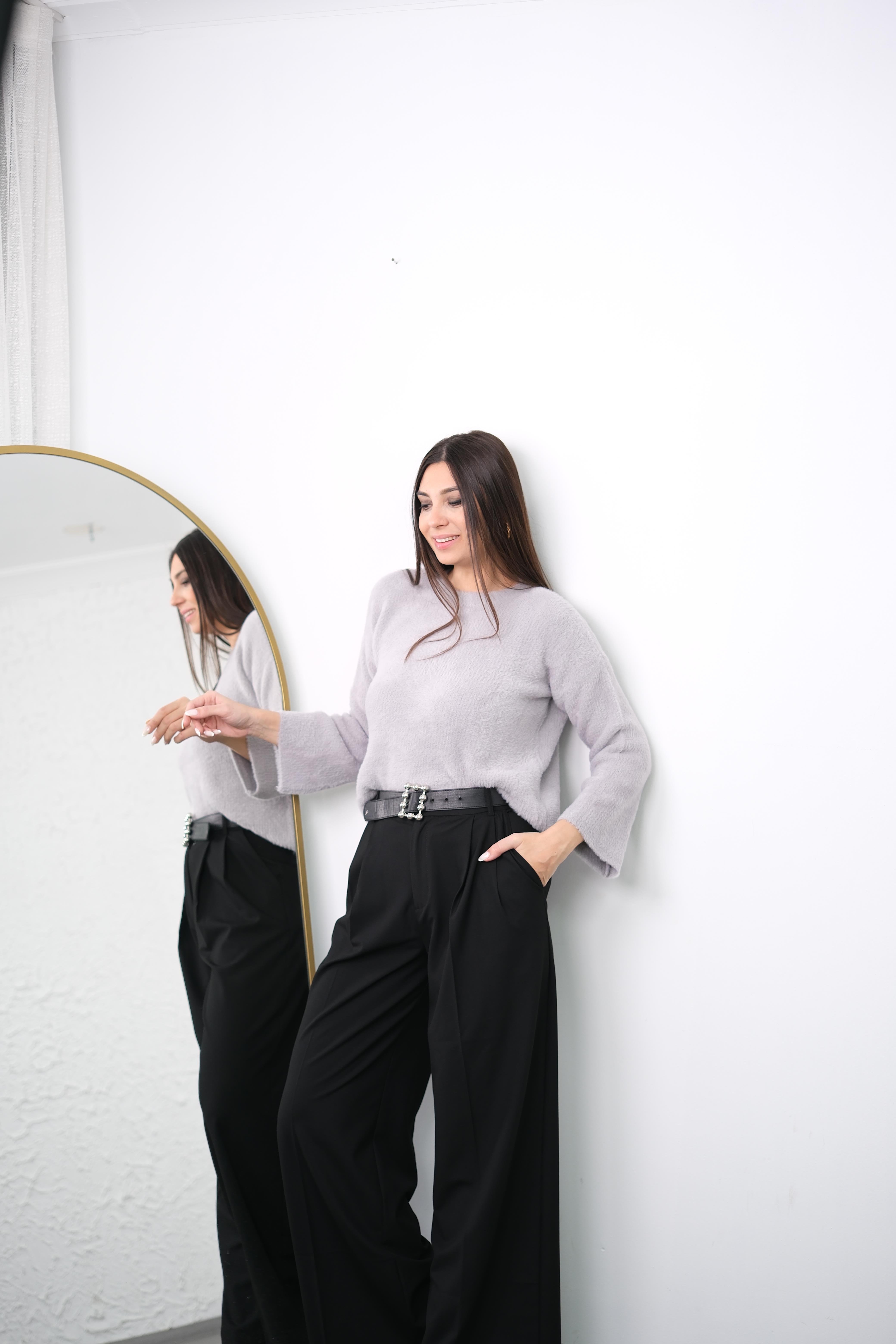 TİBAS GRİ YUMOŞ KAZAK