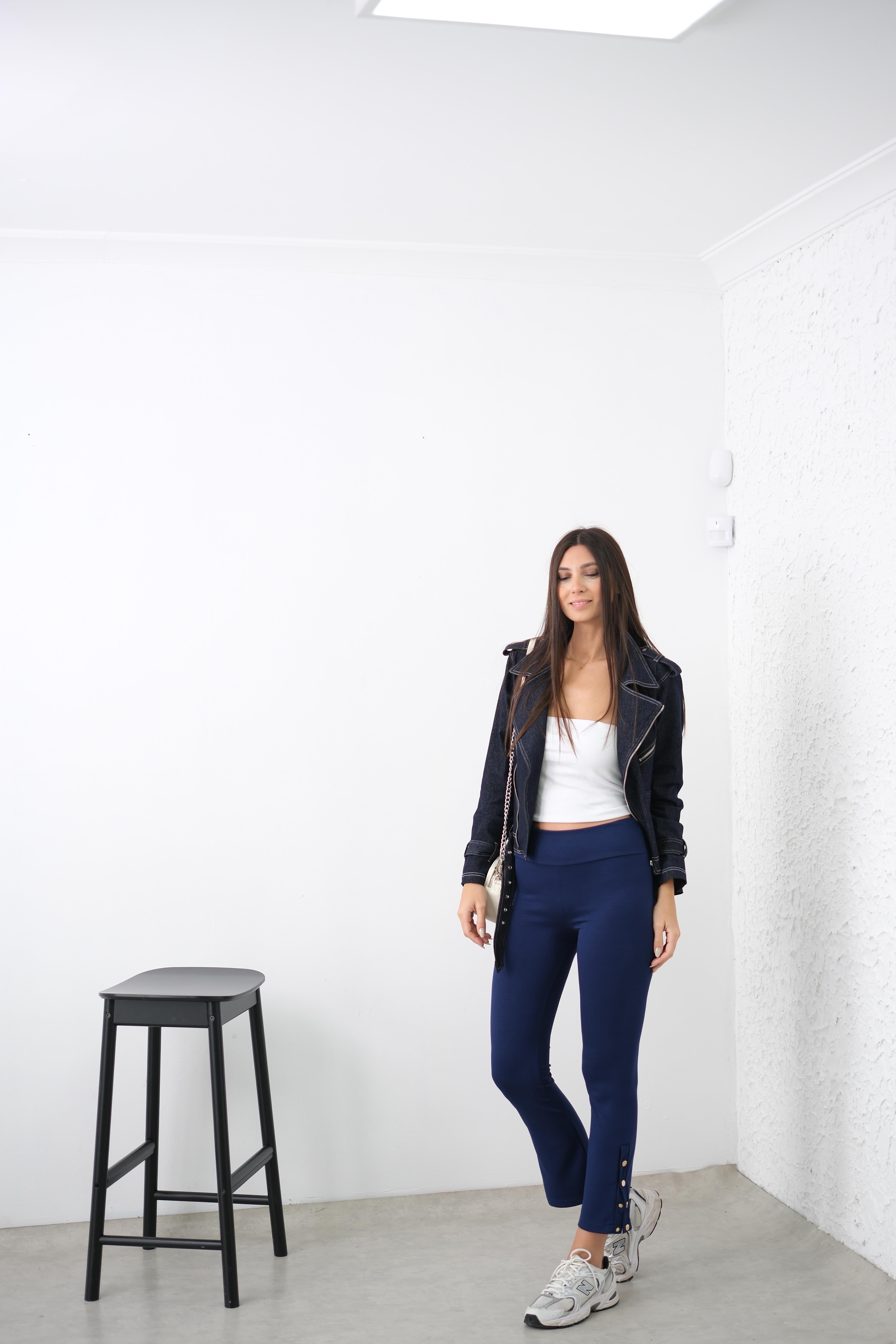 TRİLY SAKS PAÇA ÇITÇITLI TAYT