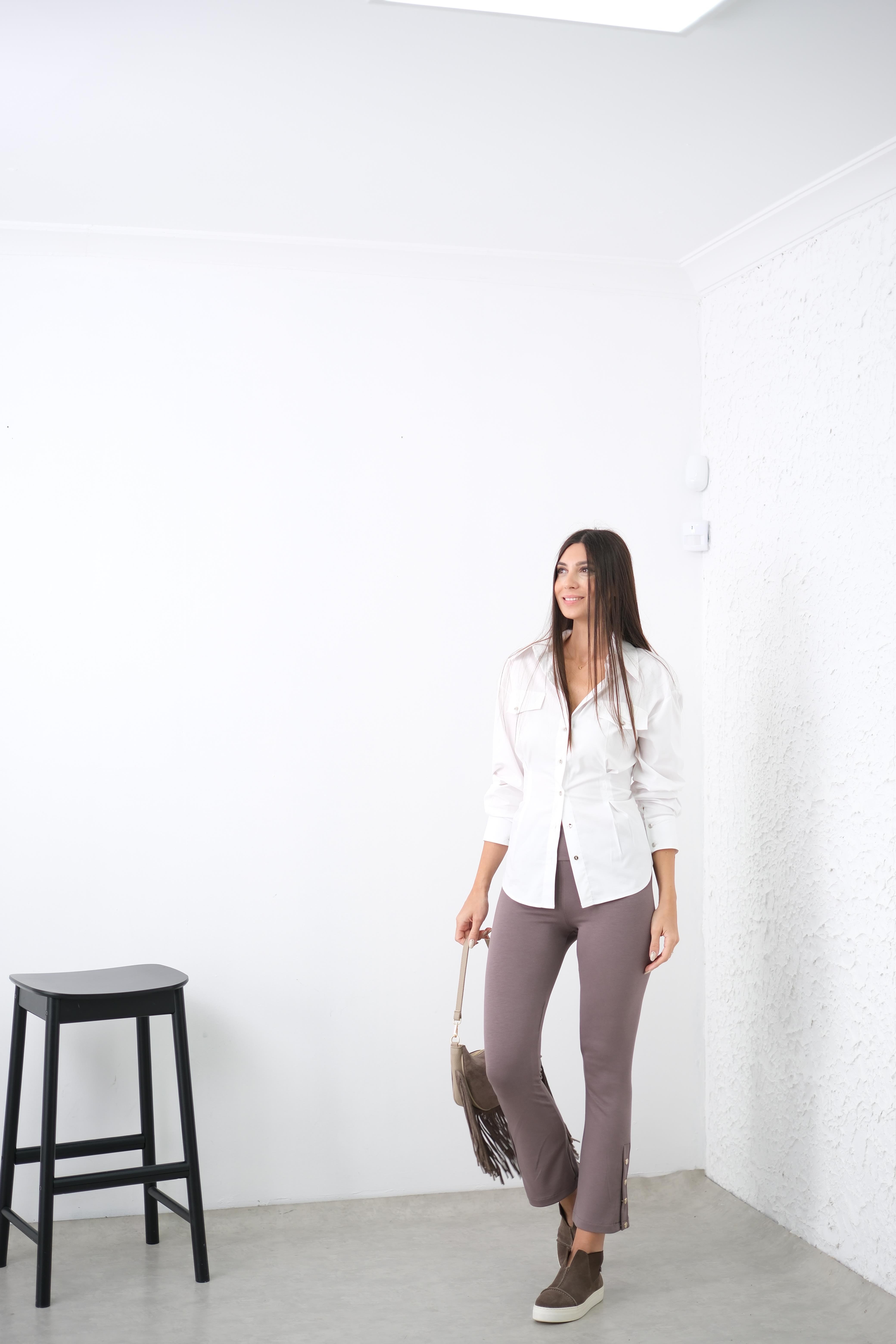 TRİLY VİZON PAÇA ÇITÇITLI TAYT