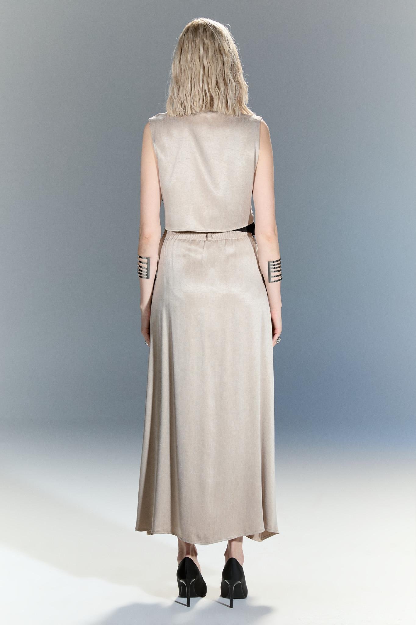 TUNİ BEJ TASARIM BLUZ