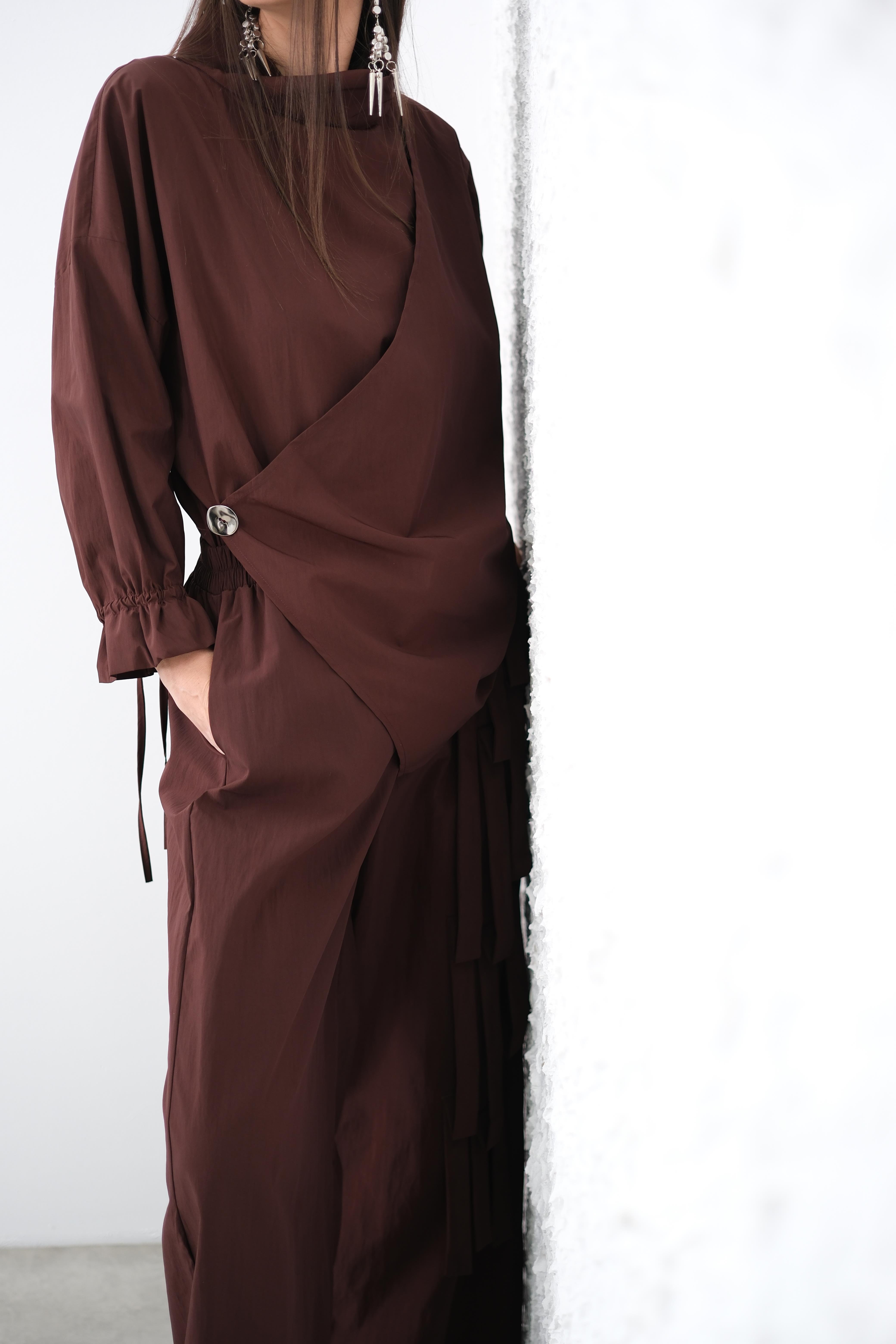 VALENTİ ÖN KRUVAZE BORDO BLUZ