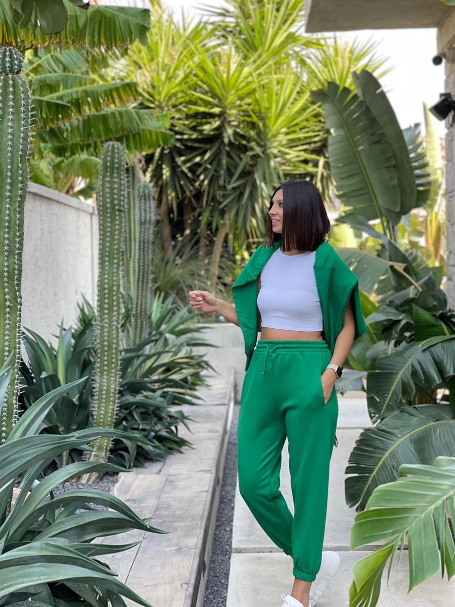 VENDA YEŞİL ŞALVAR PANTOLON