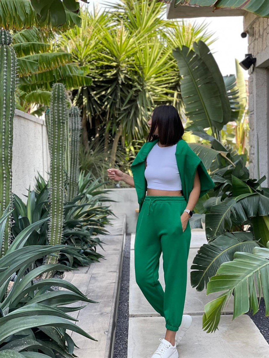 VENDA YEŞİL ŞALVAR PANTOLON