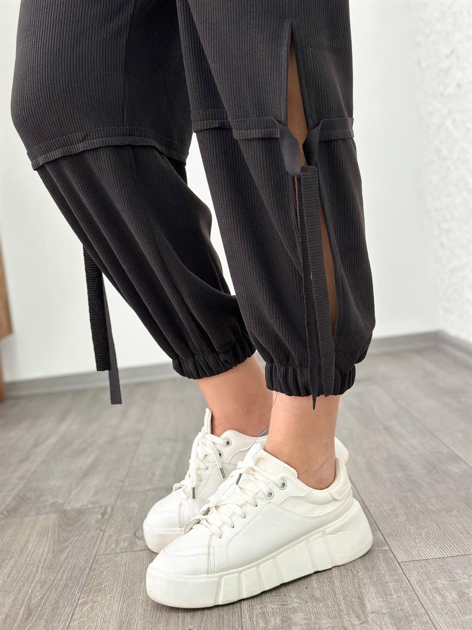 VİNA JOGGER TRİKO SİYAH PANTOLON