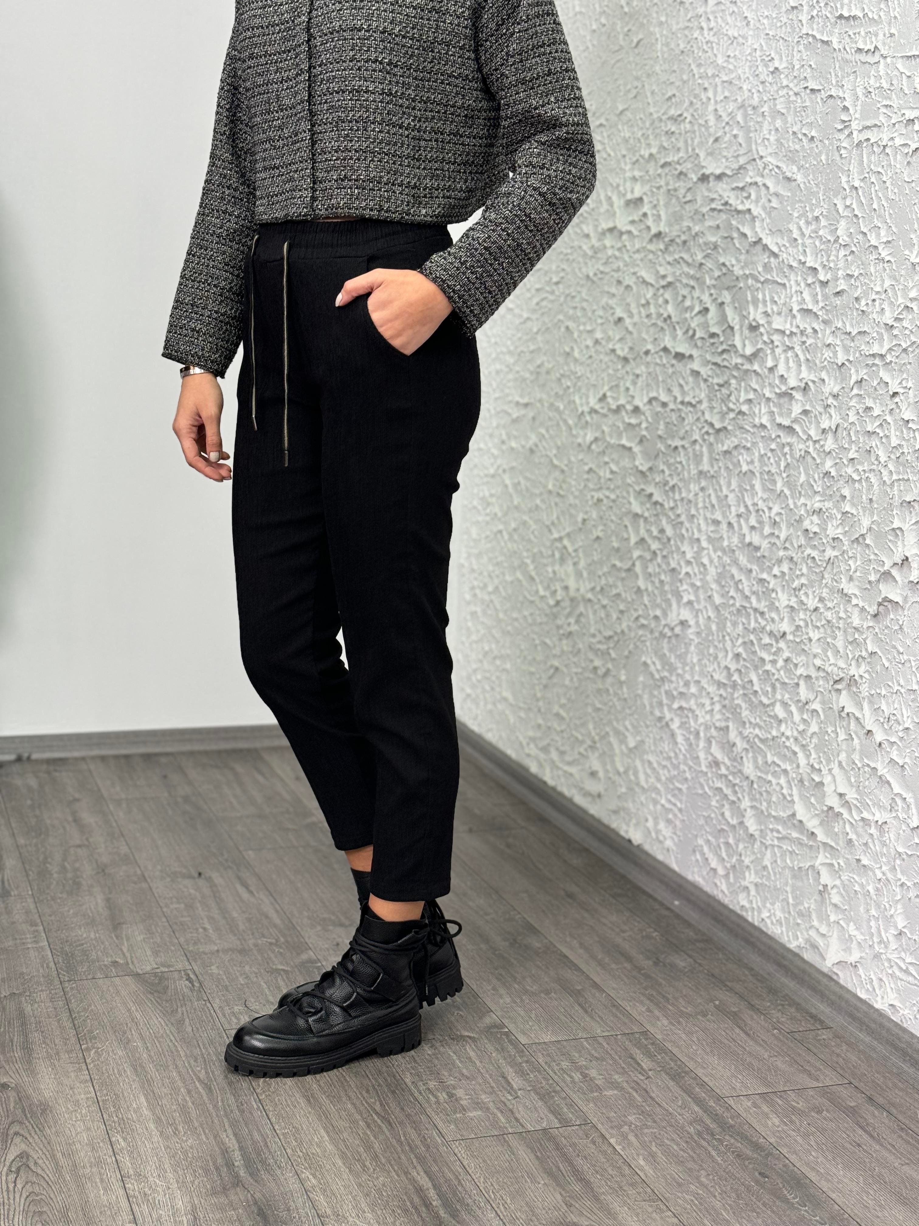YASUA KADİFE SİYAH PANTOLON