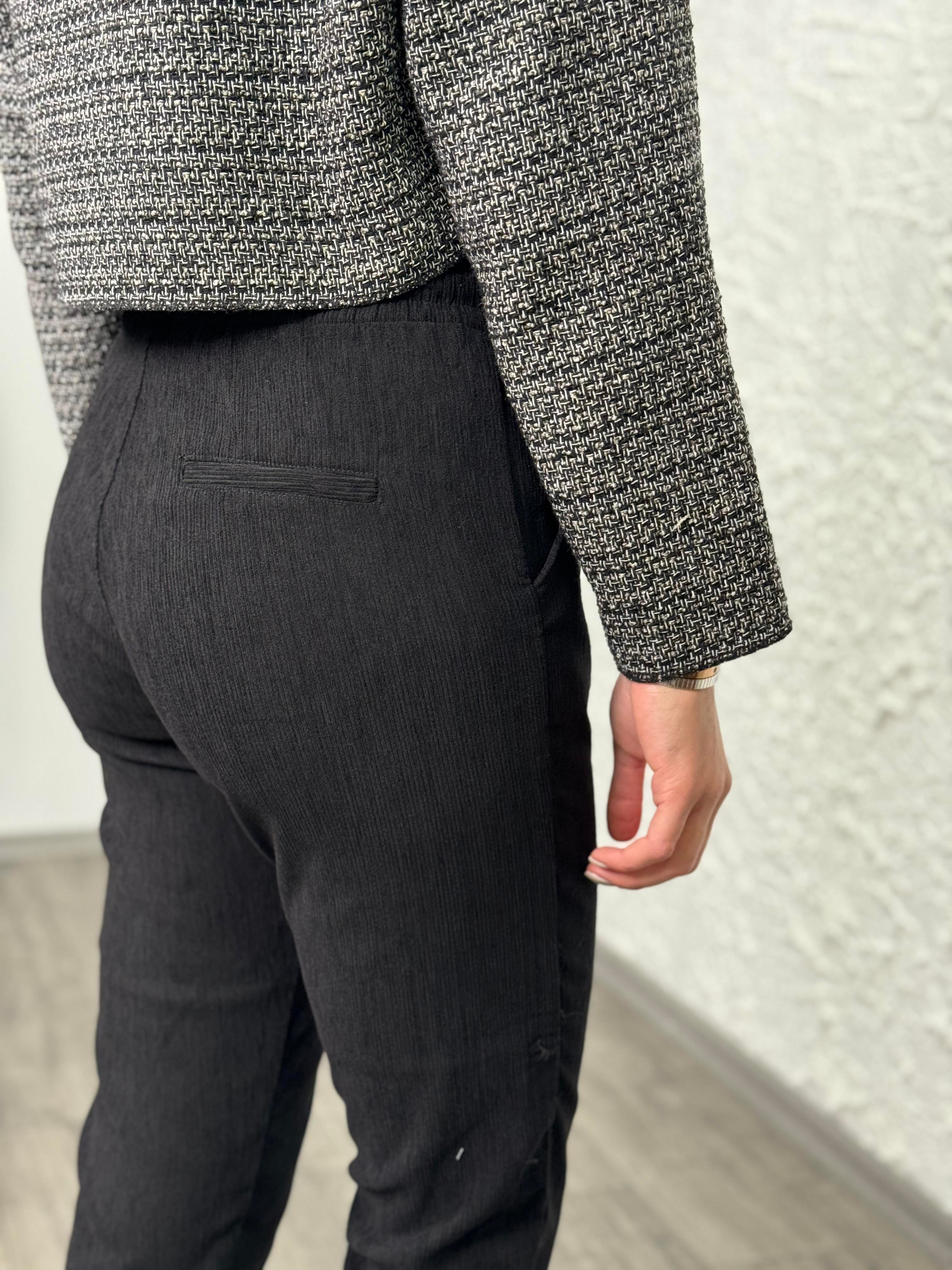 YASUA KADİFE SİYAH PANTOLON