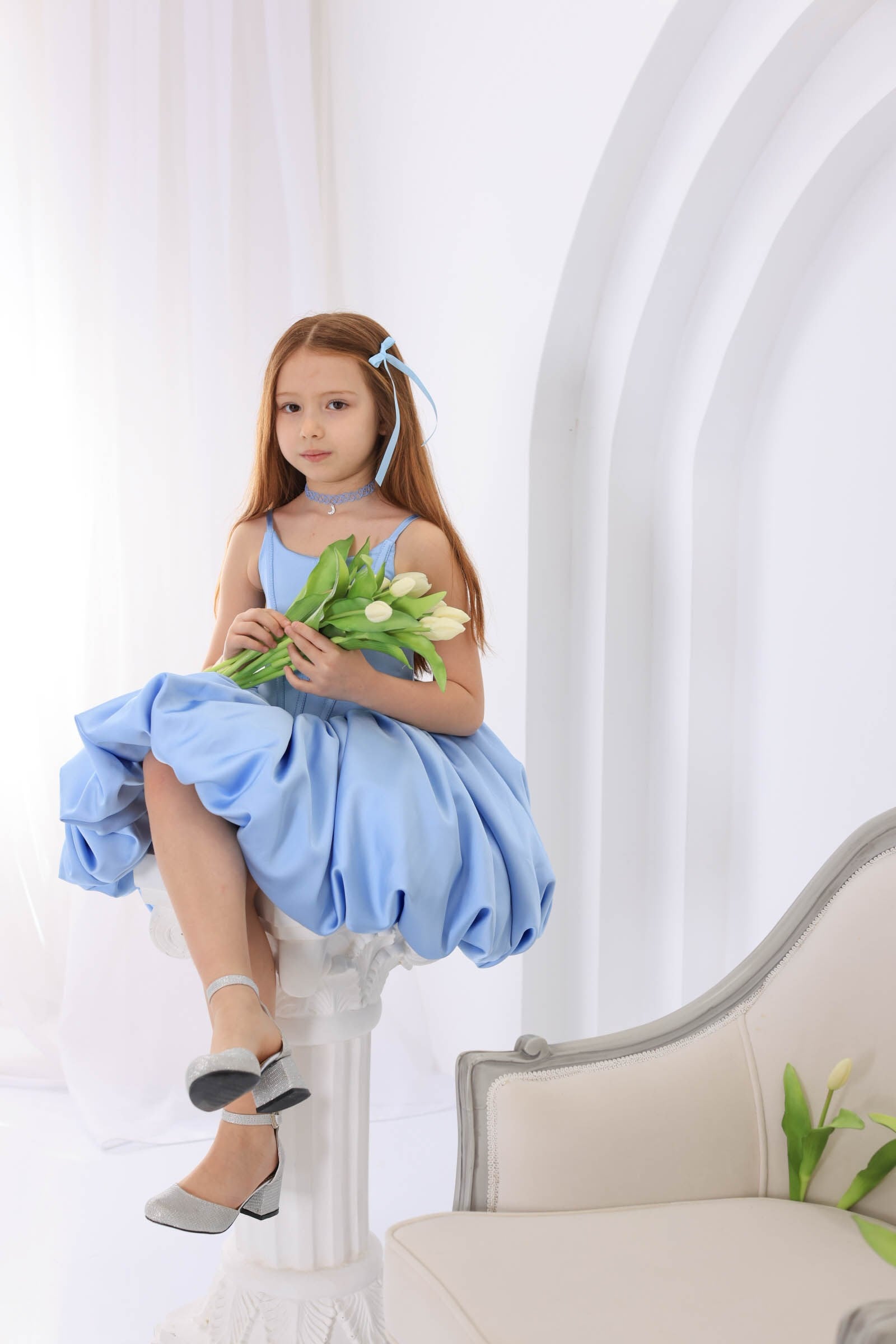 AZURE BLOOM DRESS