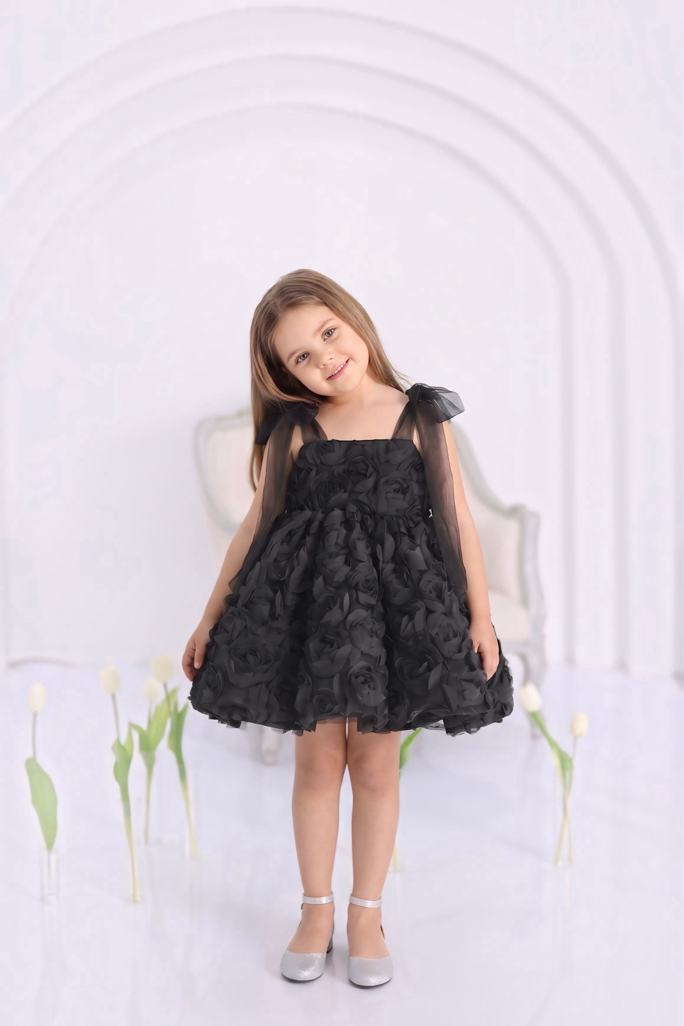 BLACK ROSALIE DRESS