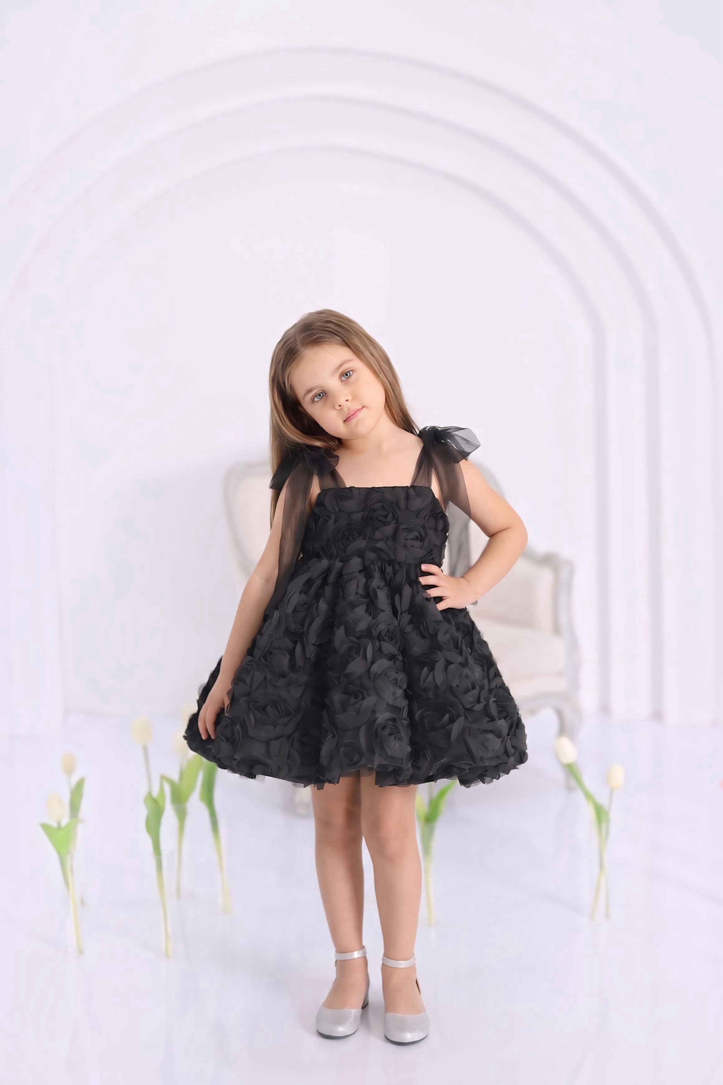 BLACK ROSALIE DRESS