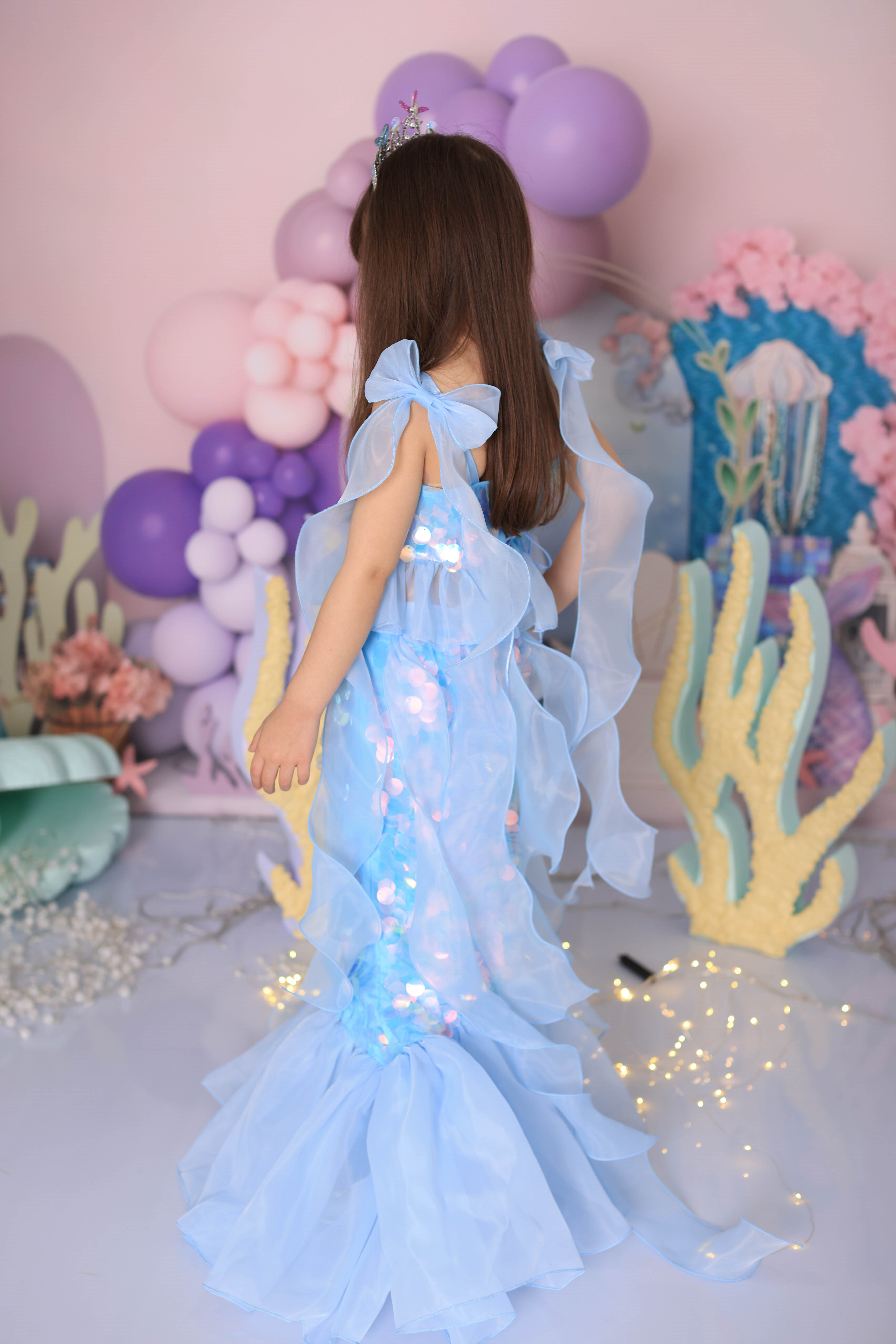 BLUE ARIEL MERMAID OUTFIT
