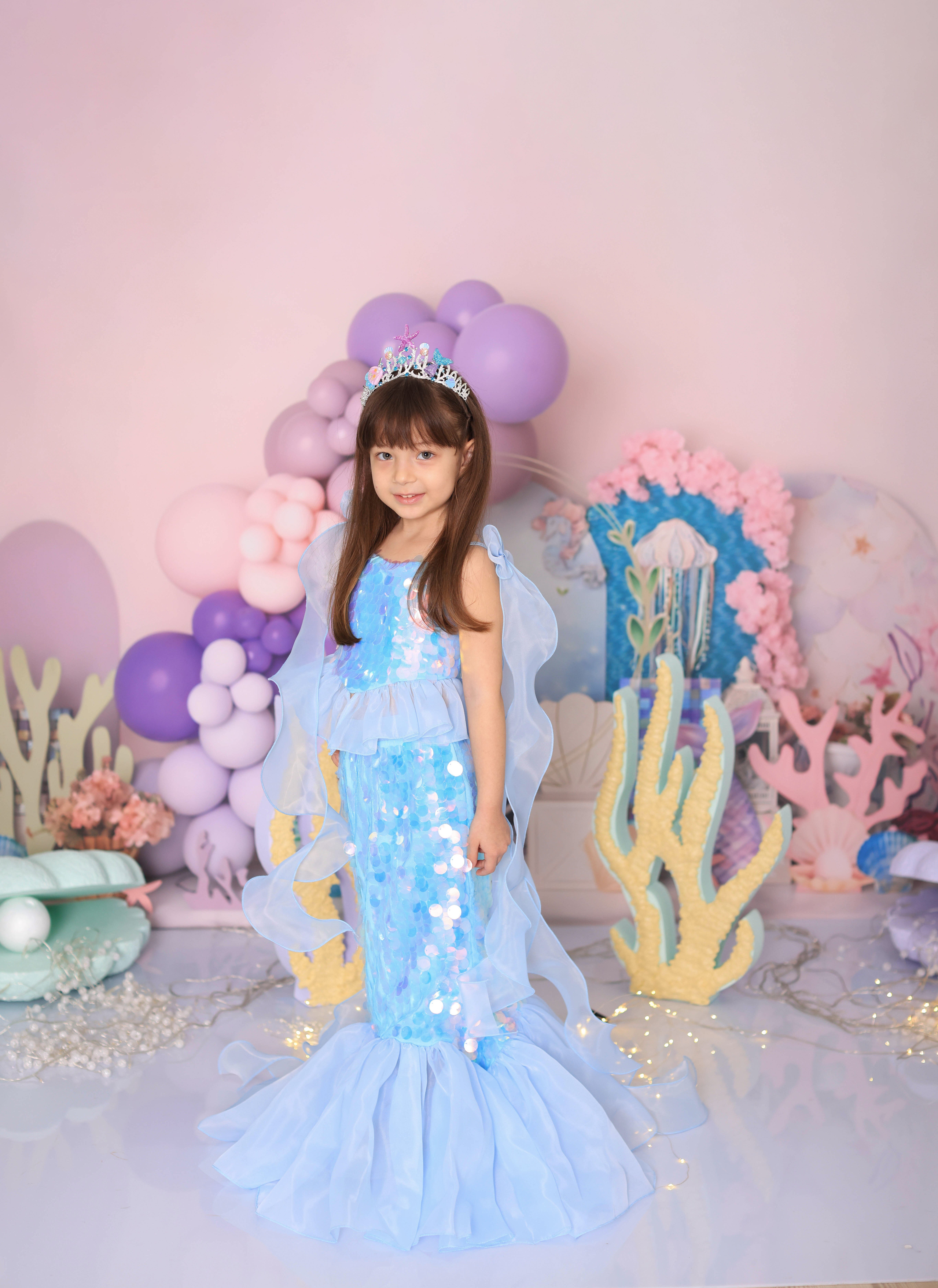 BLUE ARIEL MERMAID OUTFIT