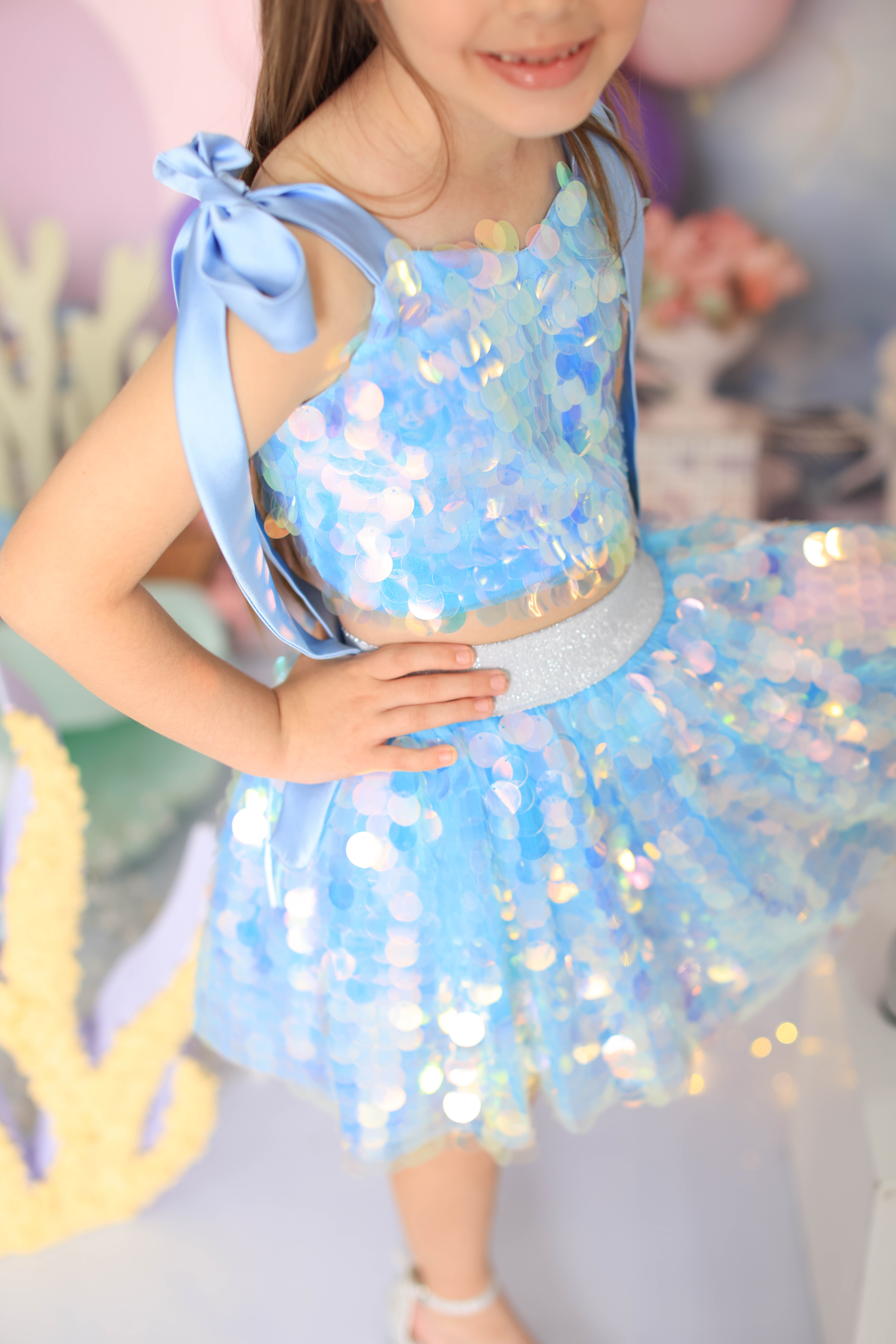 BLUE SIRENE SUMMER OUTFIT (TAÇ HARİÇ TAM SET)