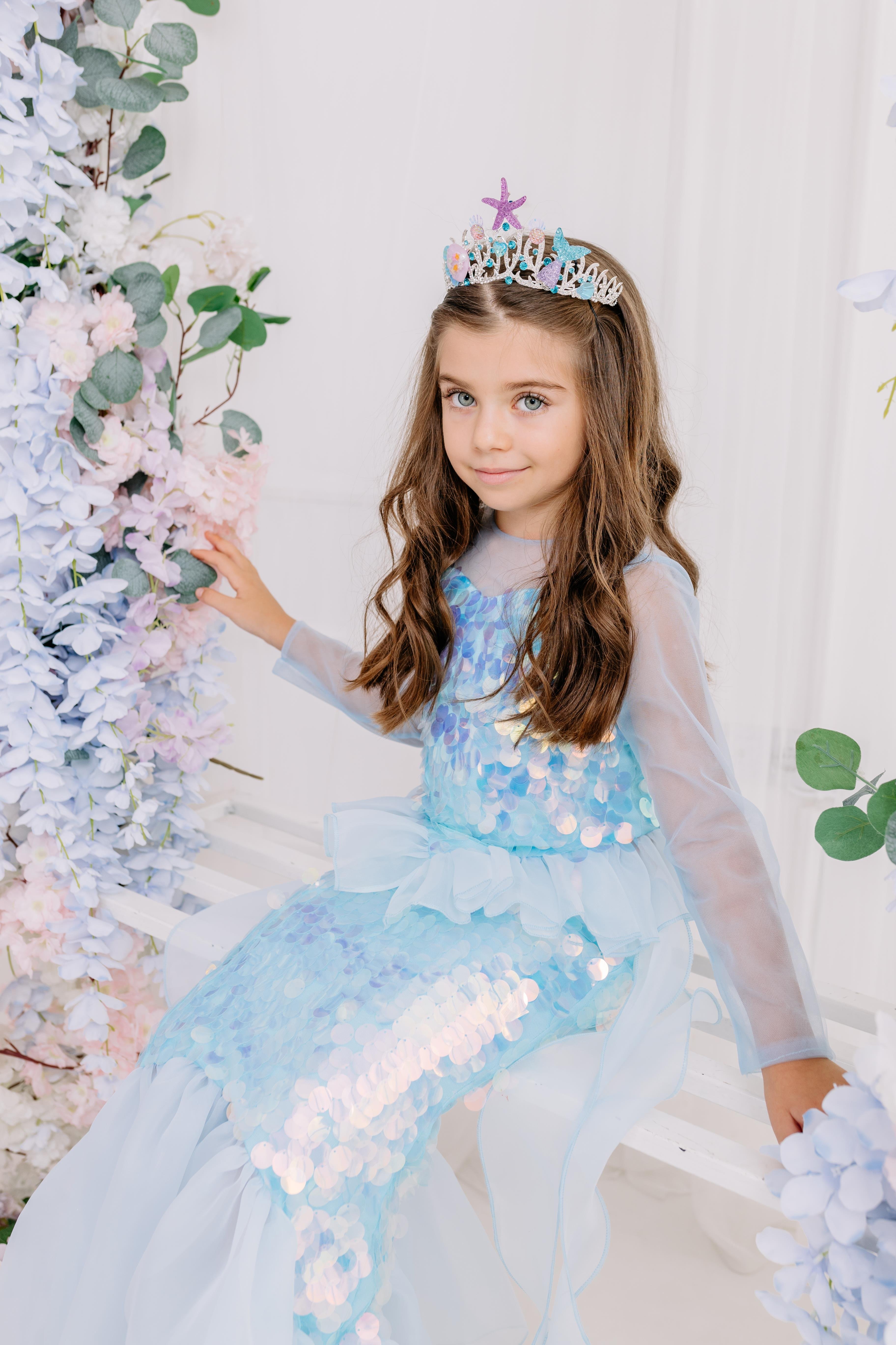 BLUE SQUAMA MERMAID COSTUME