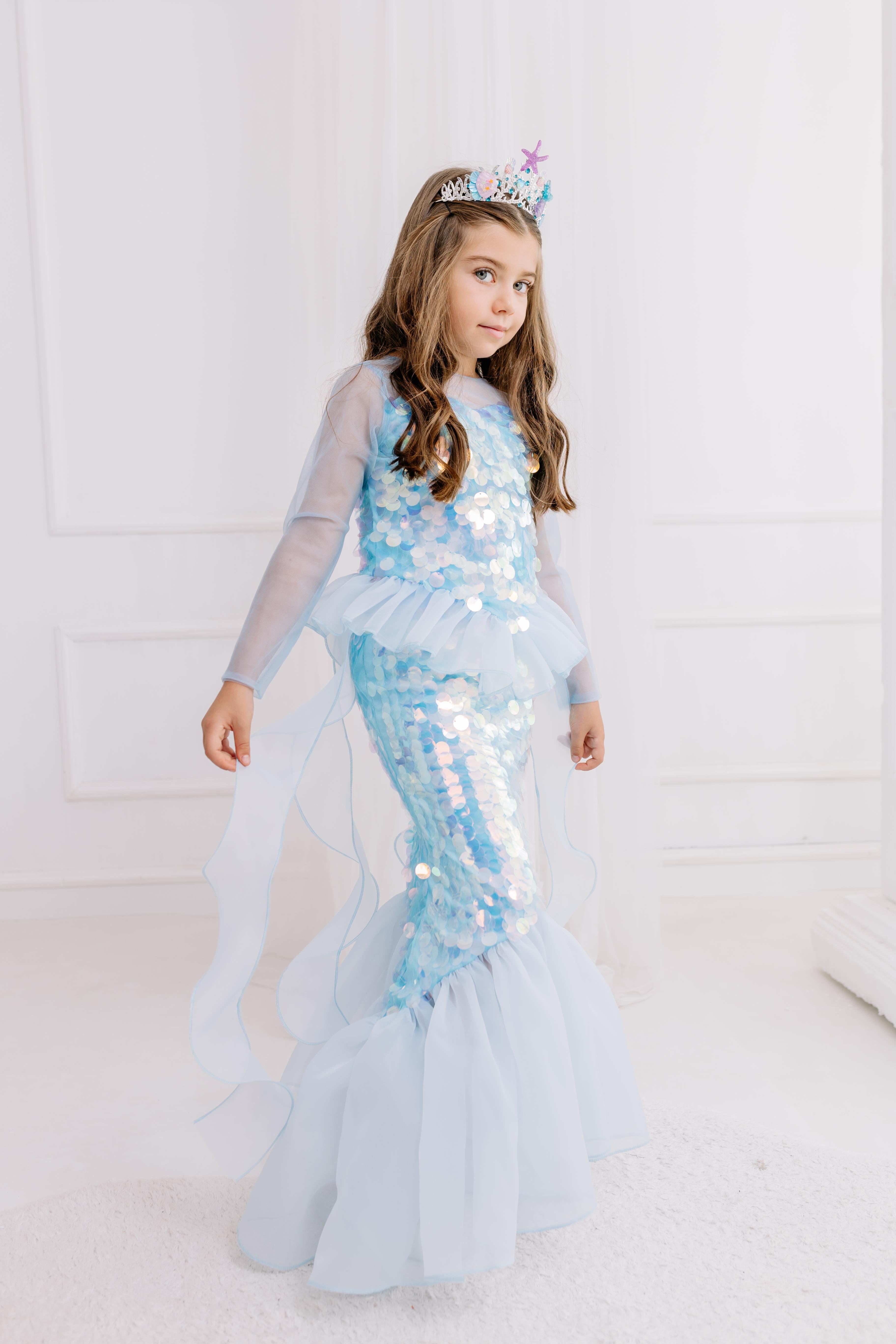 BLUE SQUAMA MERMAID COSTUME