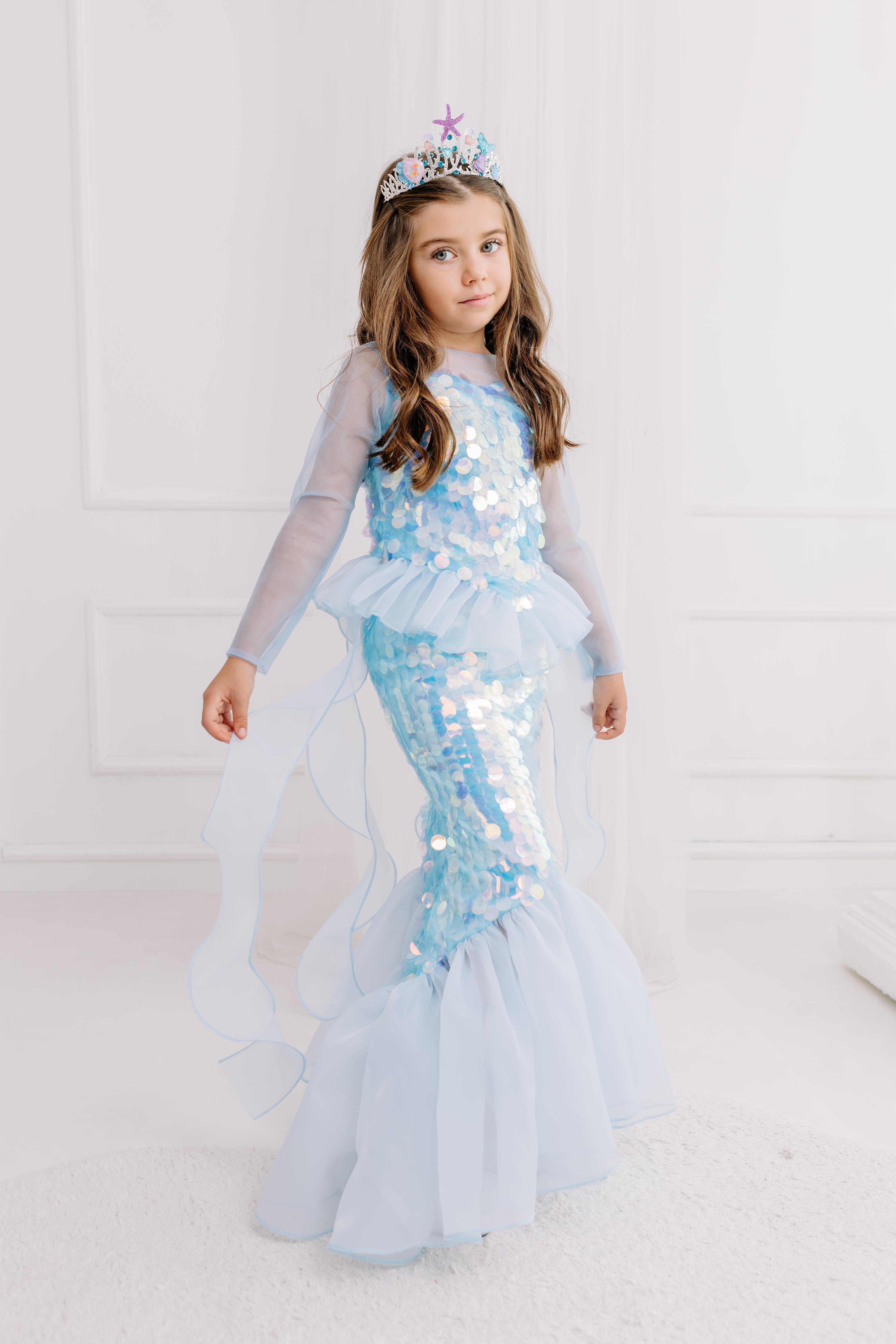 BLUE SQUAMA MERMAID COSTUME