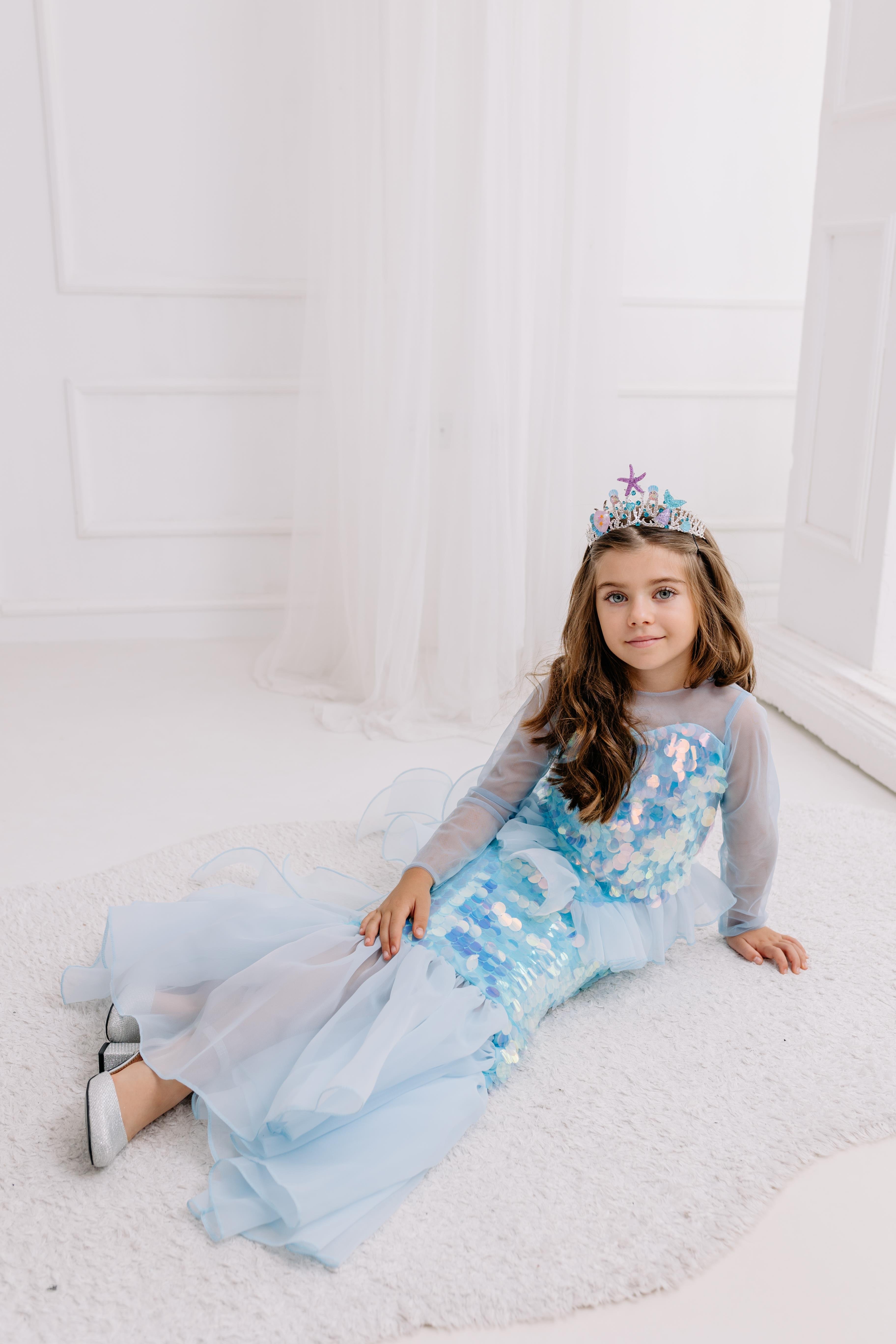 BLUE SQUAMA MERMAID COSTUME