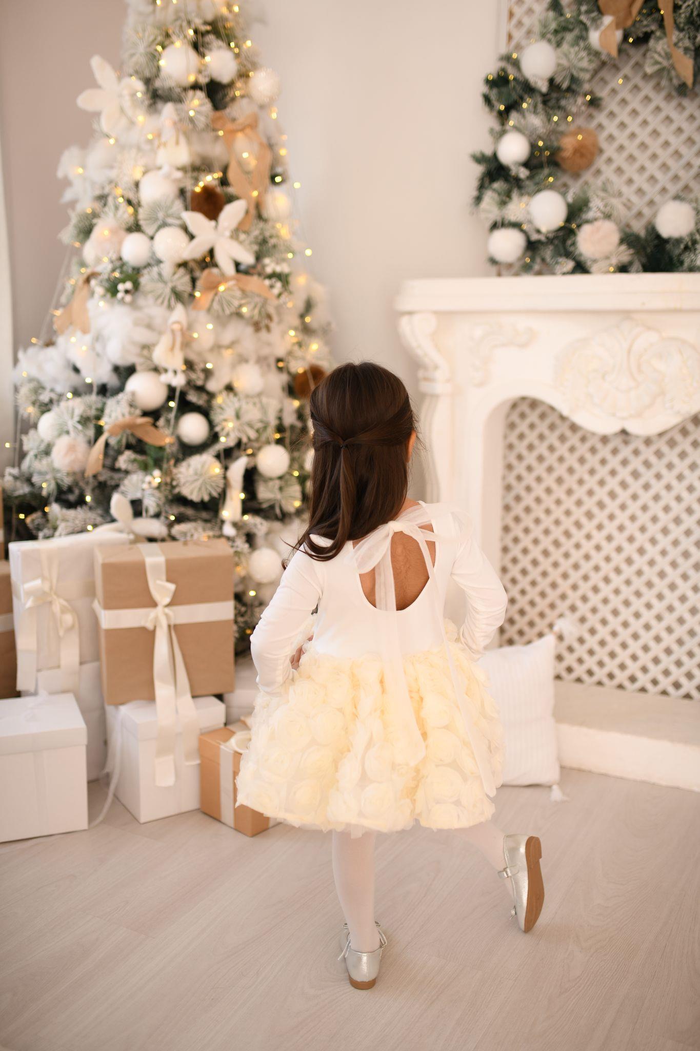 CREAM FLOWER DRESS