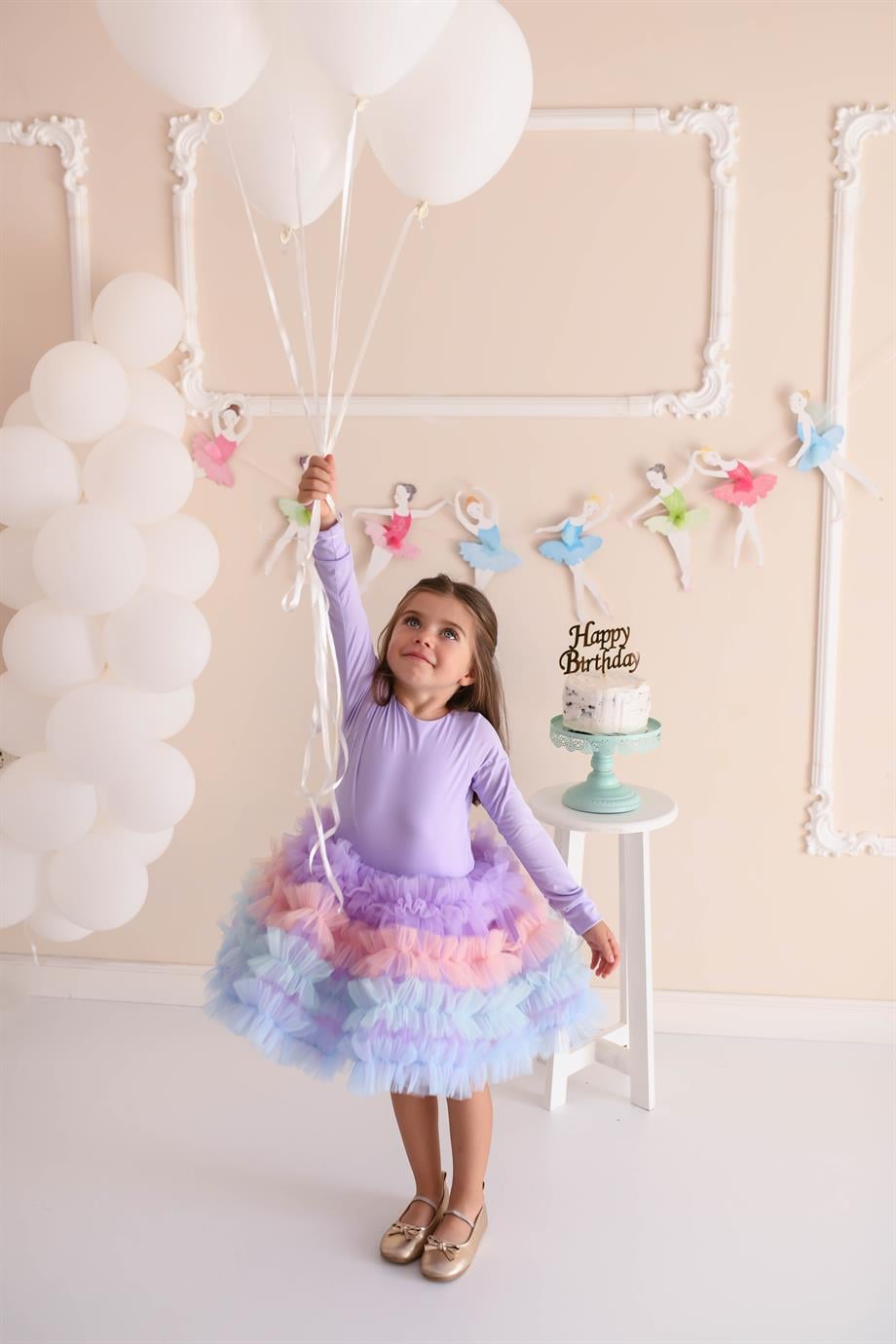 LILAC CUPCAKE WINTER TUTU DRESS