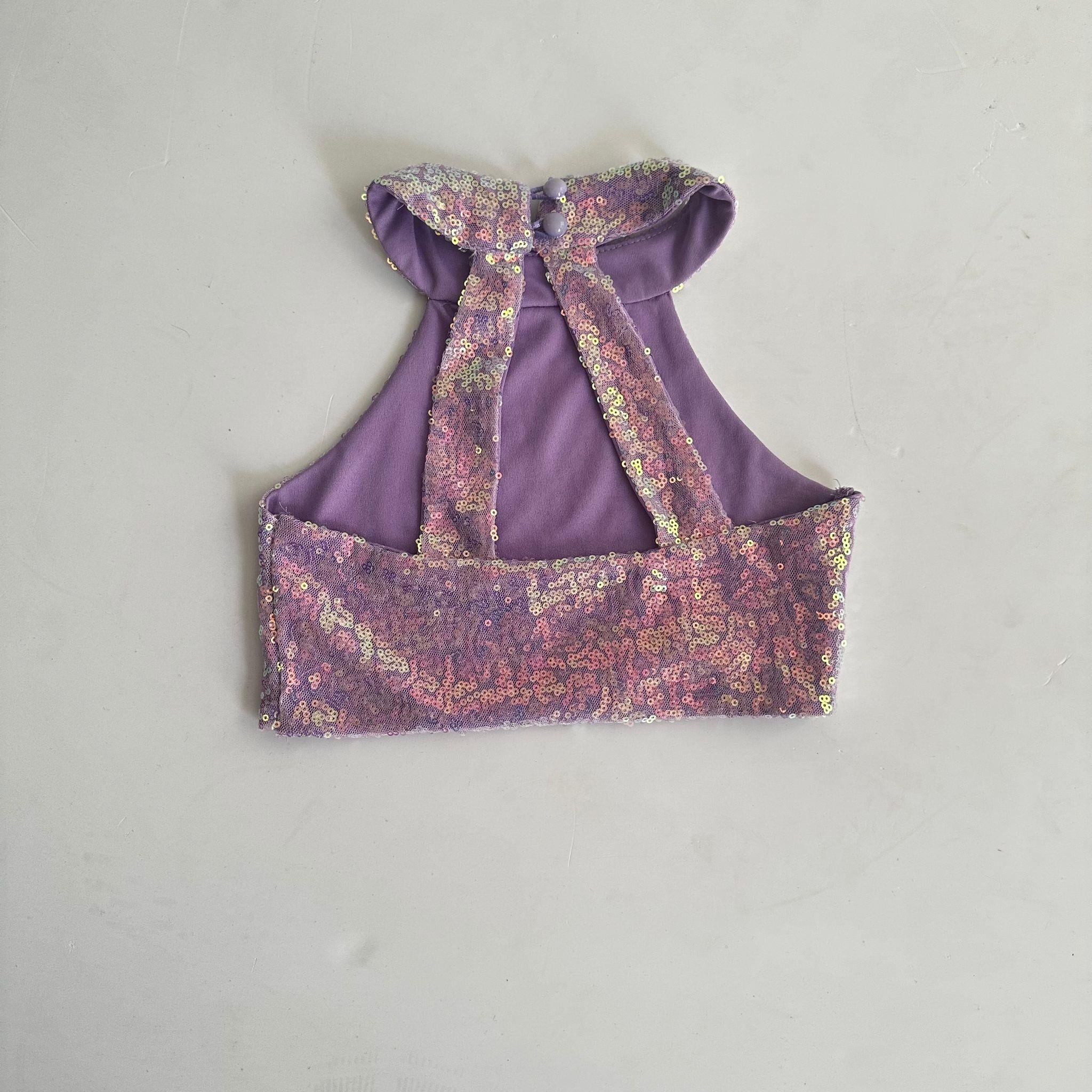 LILAC FRILL TROUSER OUTFIT (TAM SET)