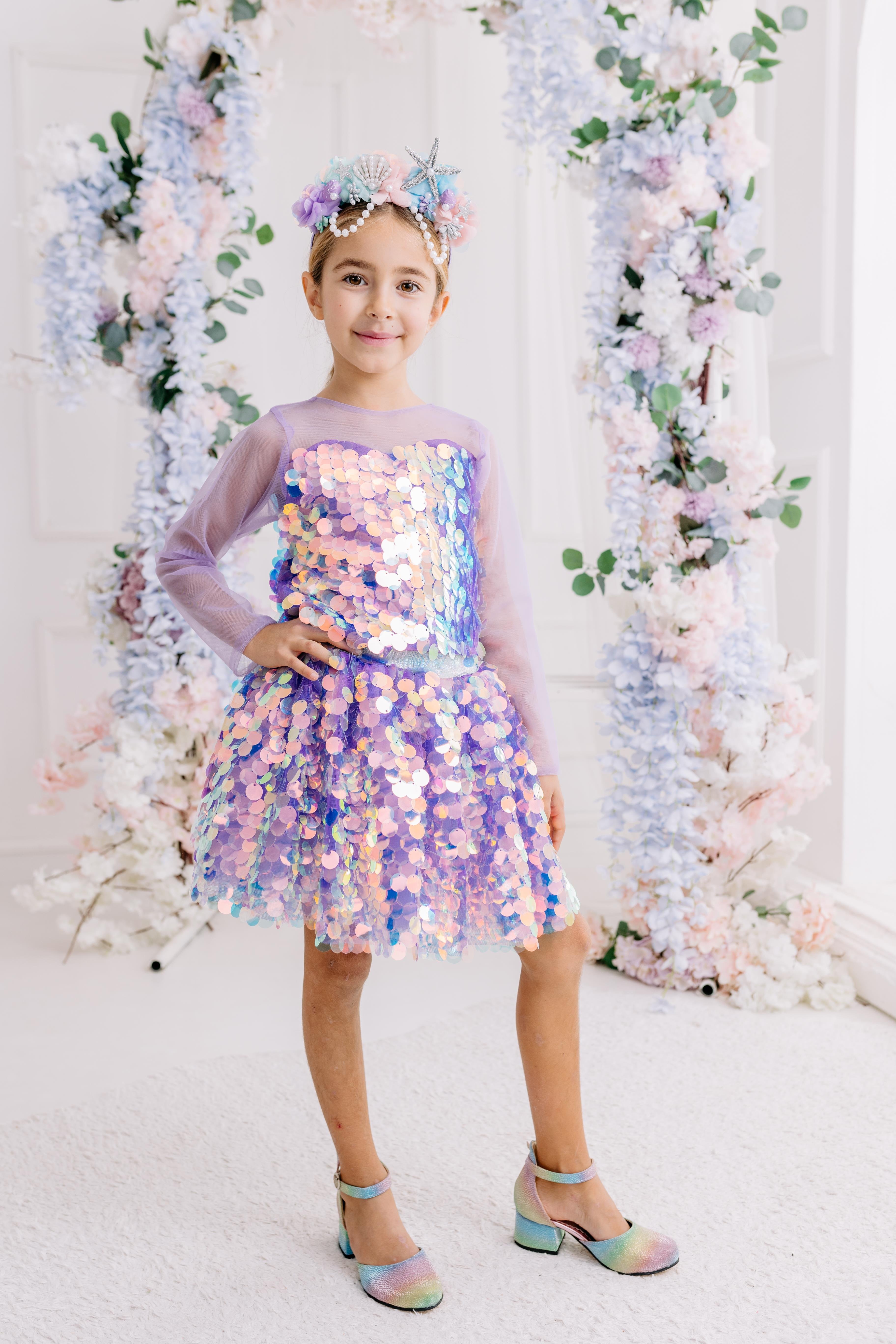LILAC SIRENE SHIRT&SKIRT