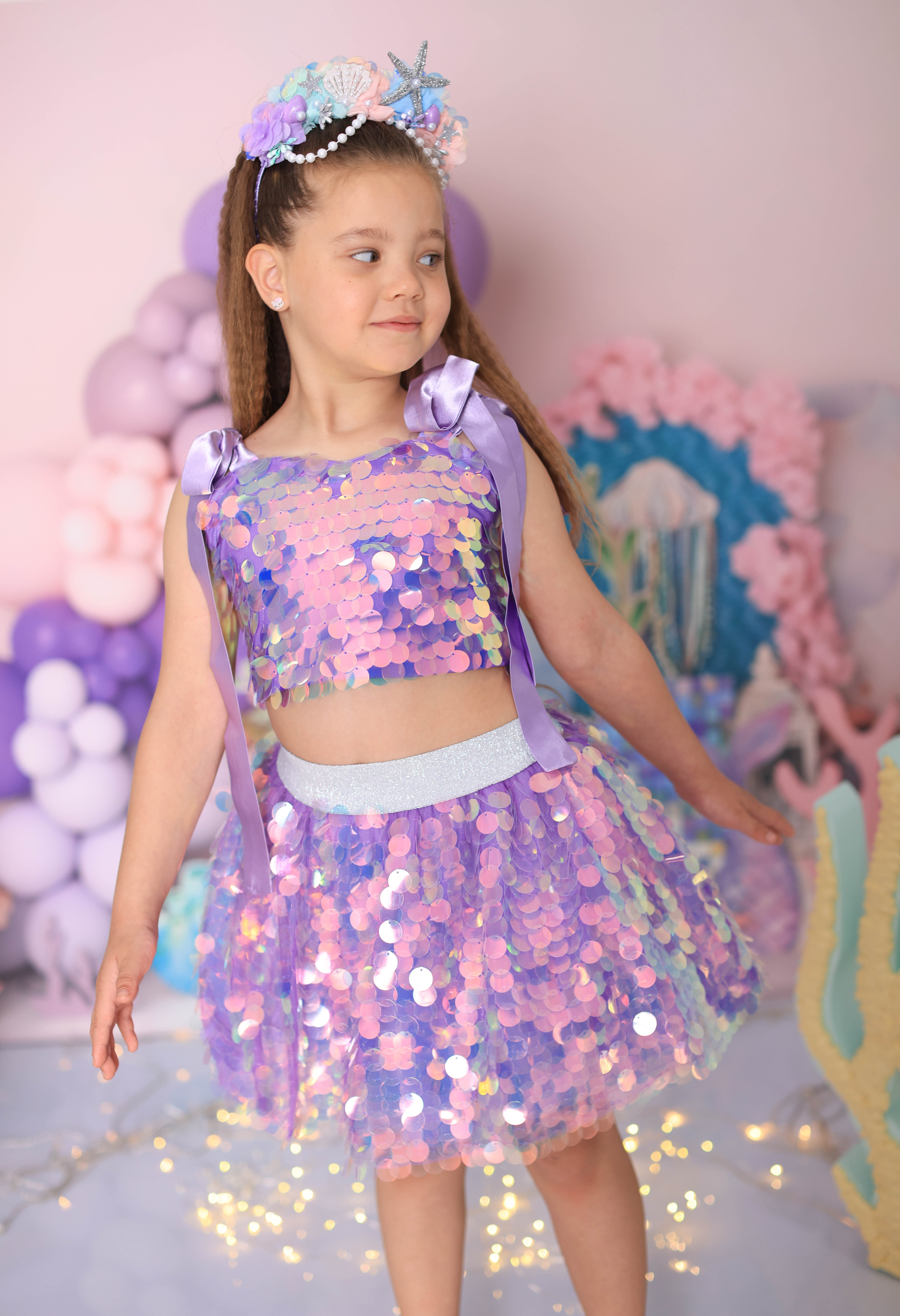LILAC SIRENE SUMMER OUTFIT (TAÇ HARİÇ TAM SET)
