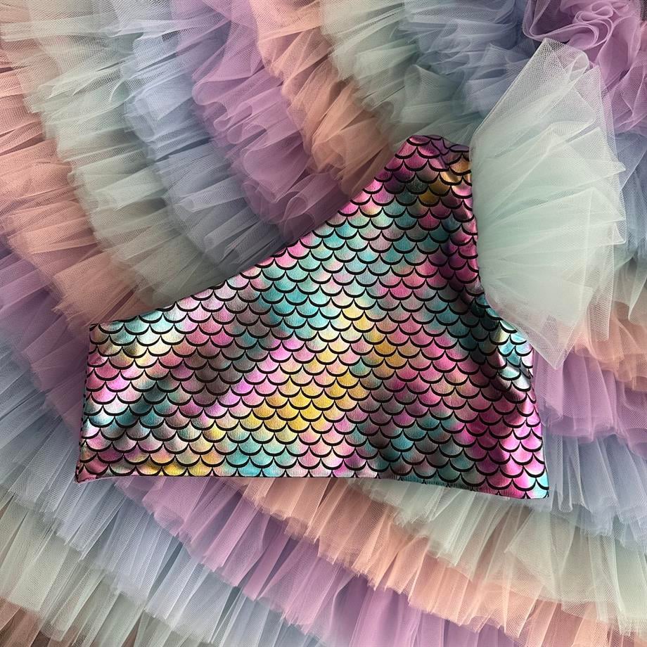 New Color Mermaid Crop