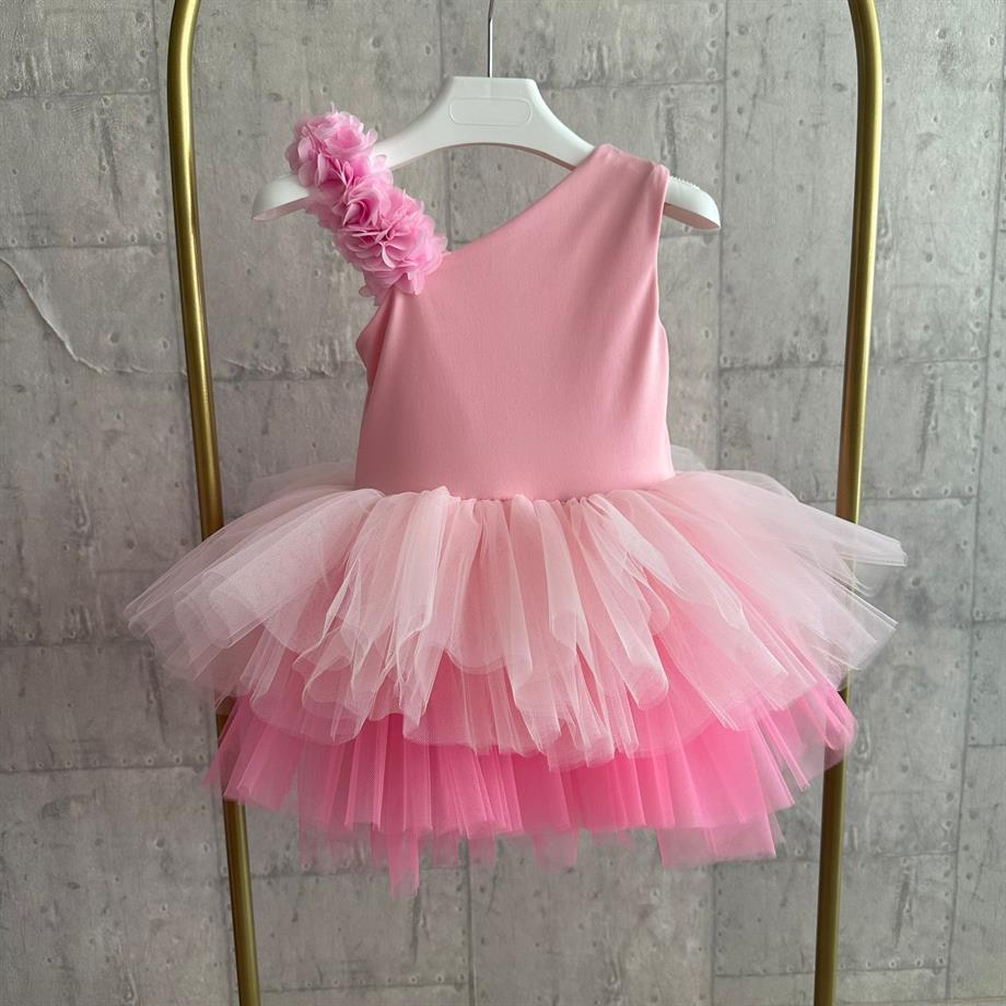 PINK FLORA TUTU DRESS