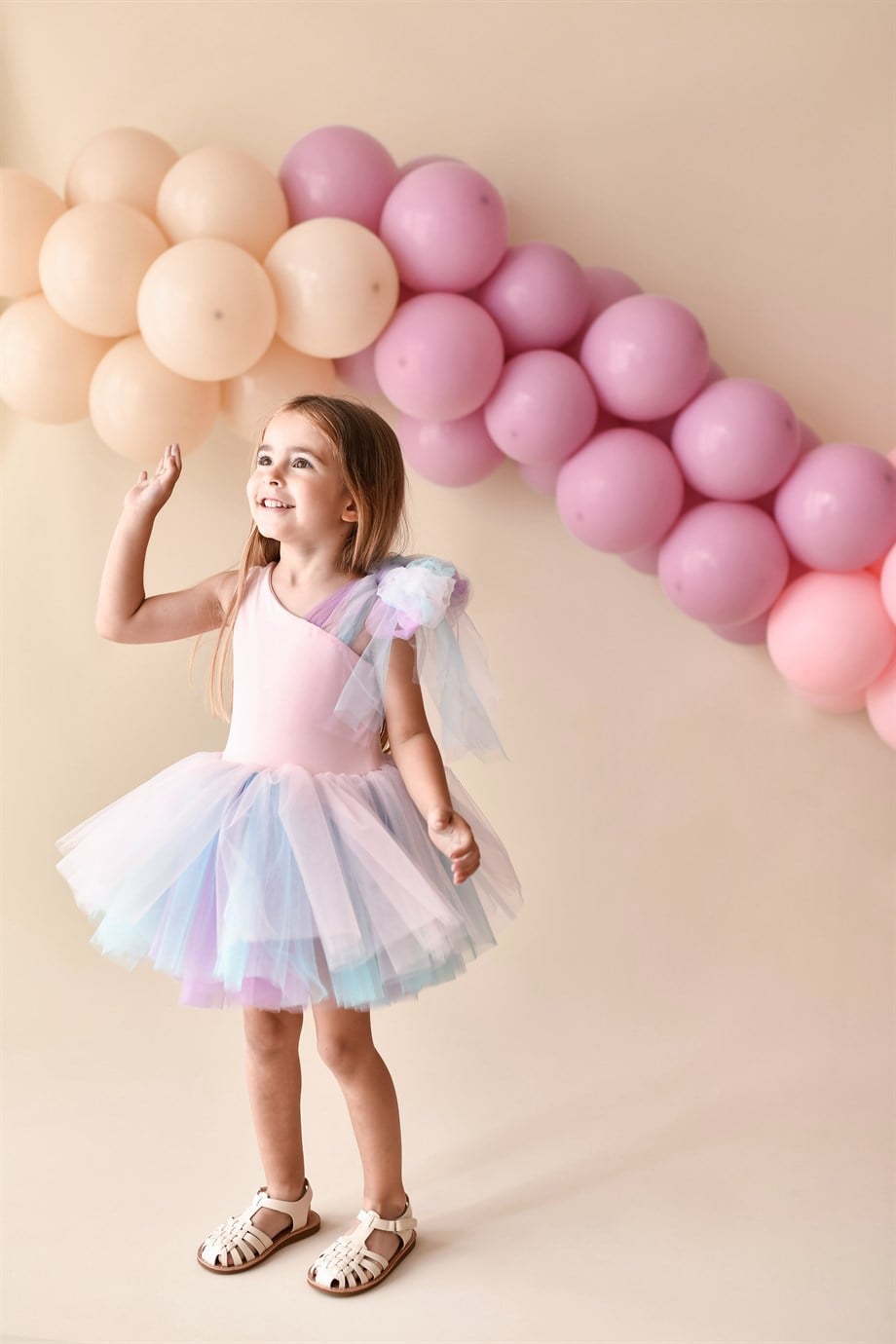 PINK ONE SHOULDER  TUTU DRESS