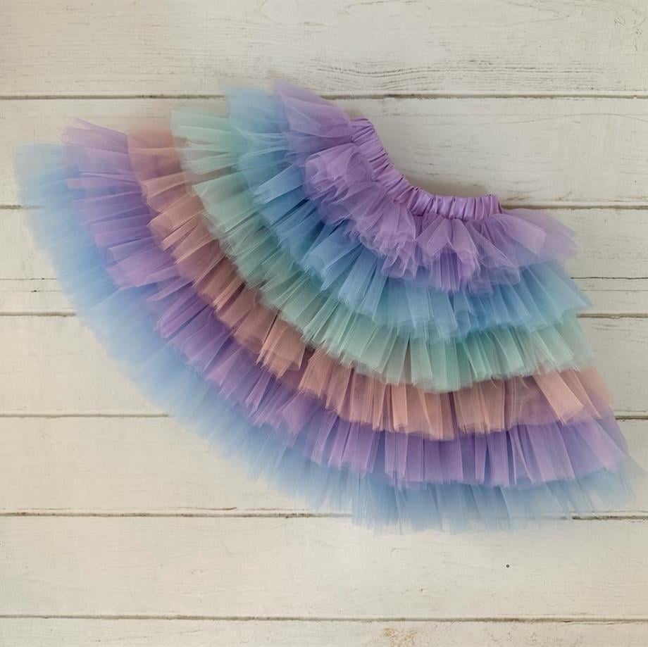 RAINBOW MINI TUTU SKIRT