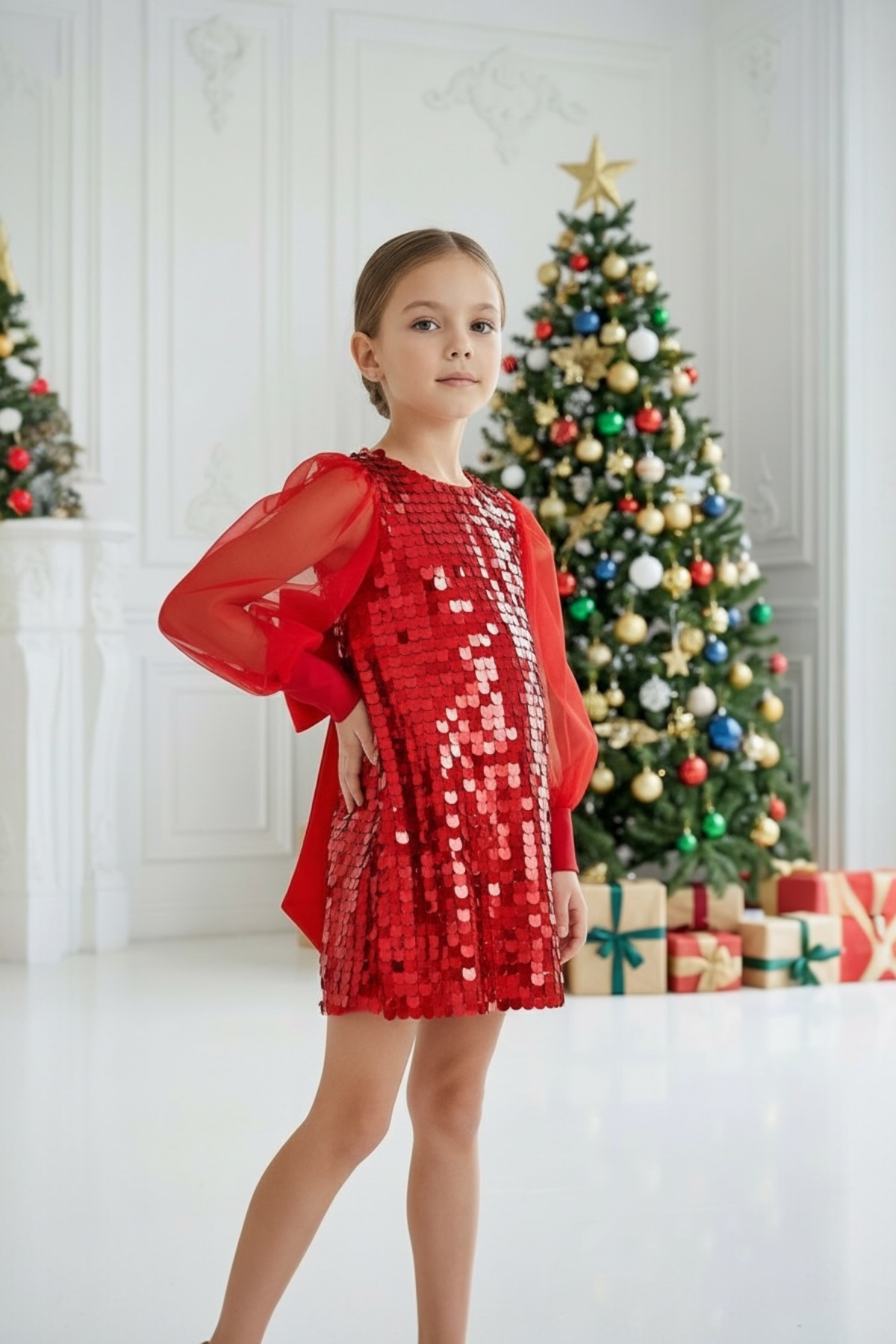 RED EMILY WINTER DRESS