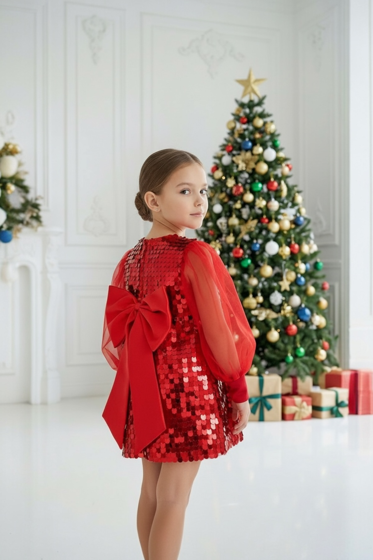 RED EMILY WINTER DRESS