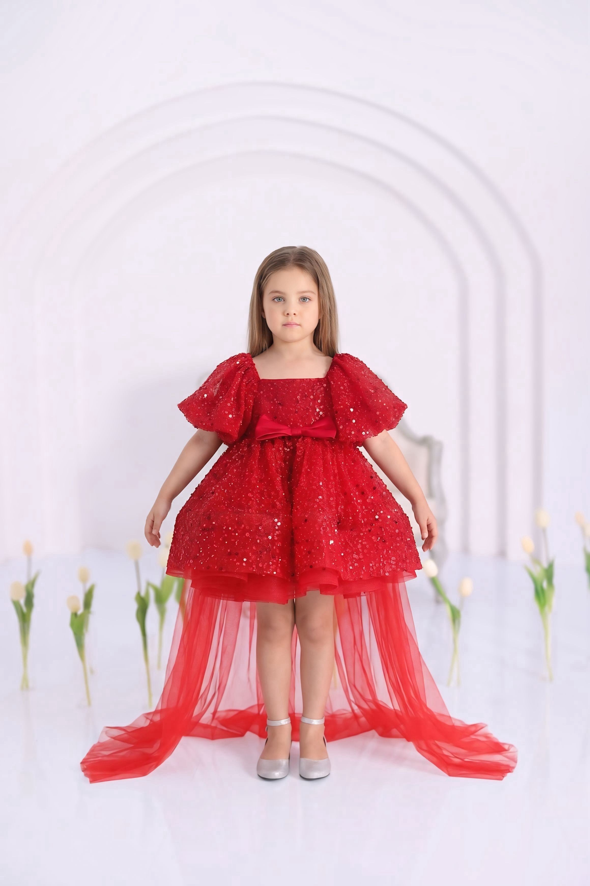 RED TIFFANY DRESS