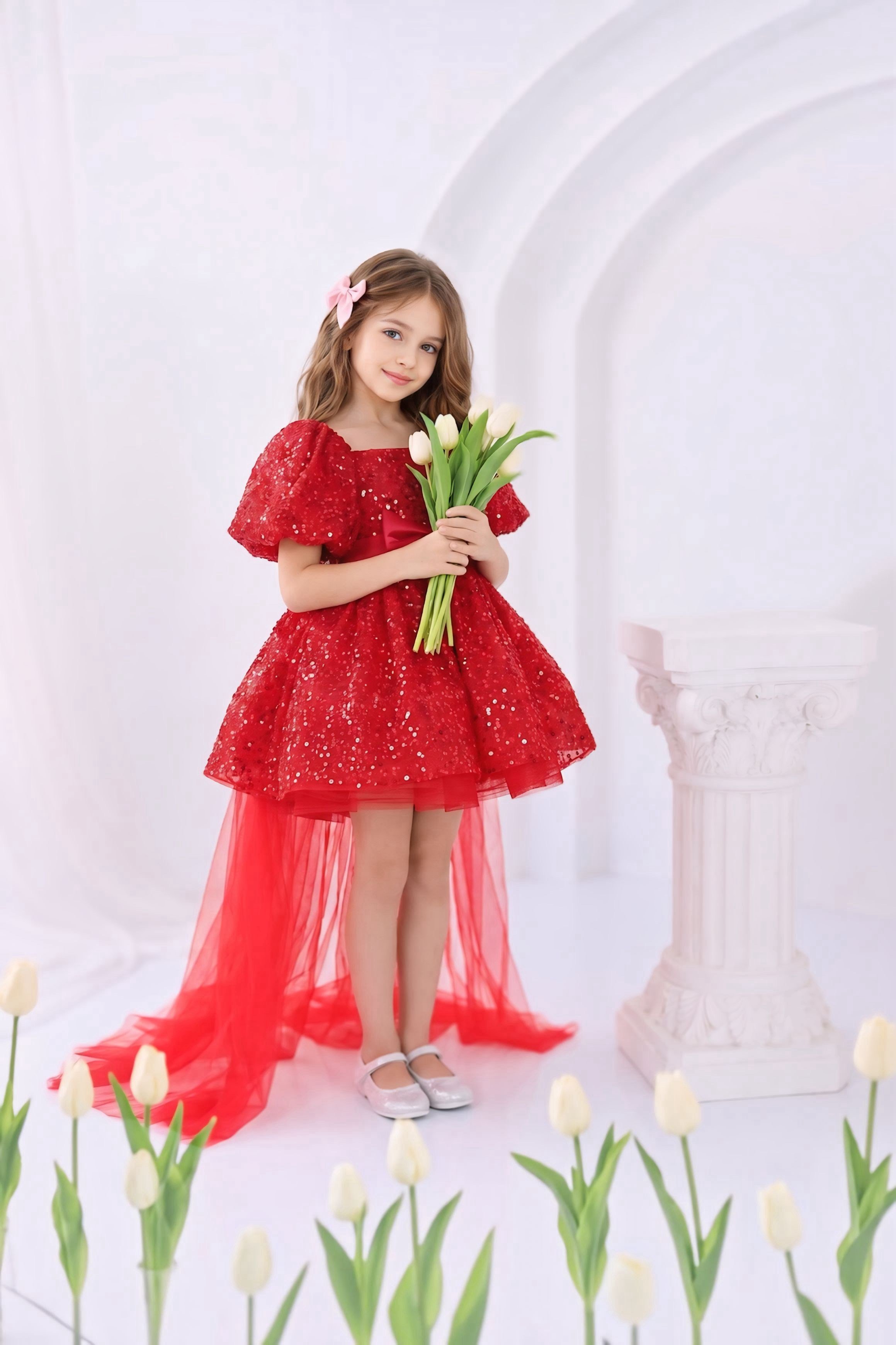 RED TIFFANY DRESS