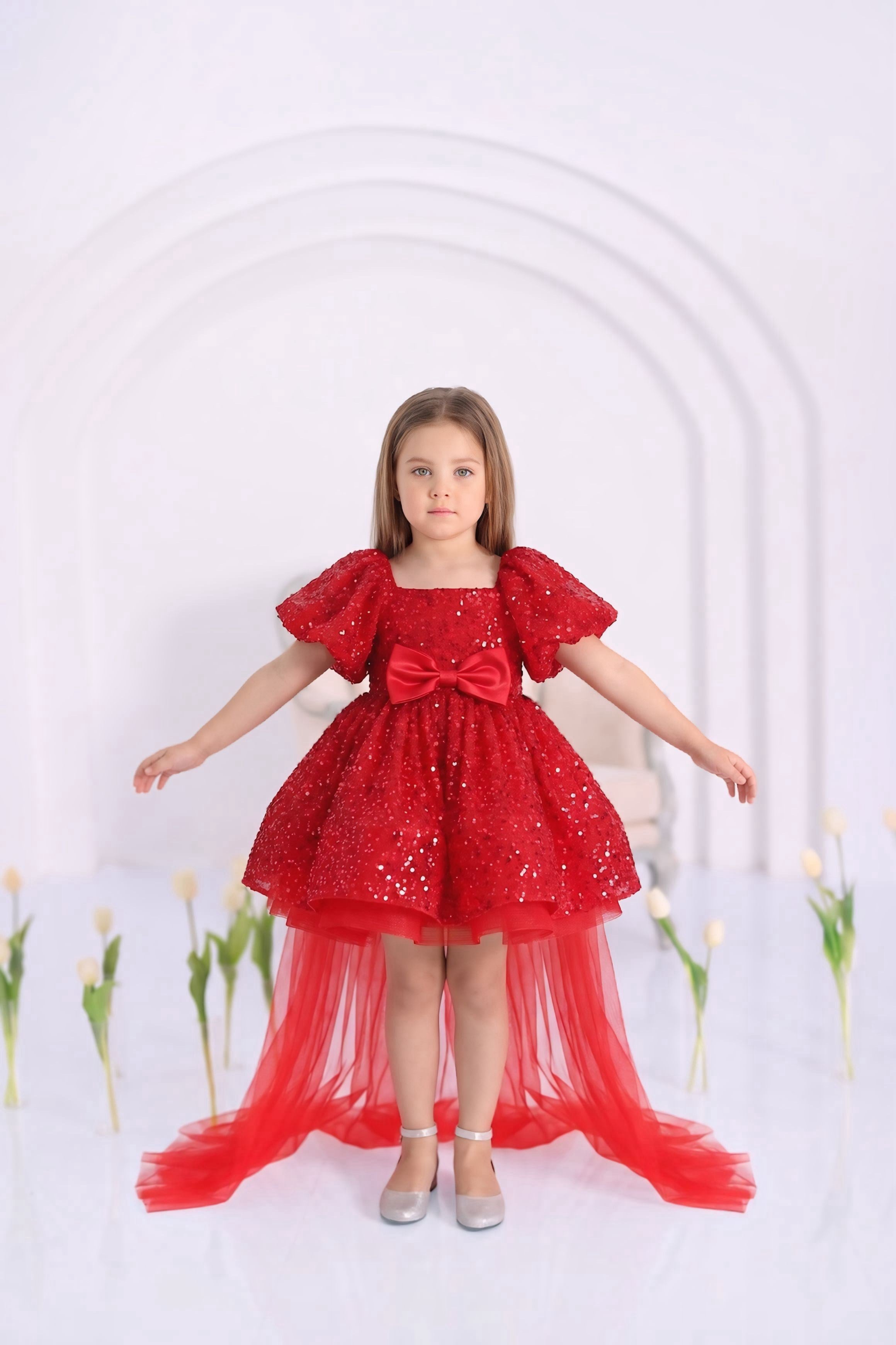 RED TIFFANY DRESS