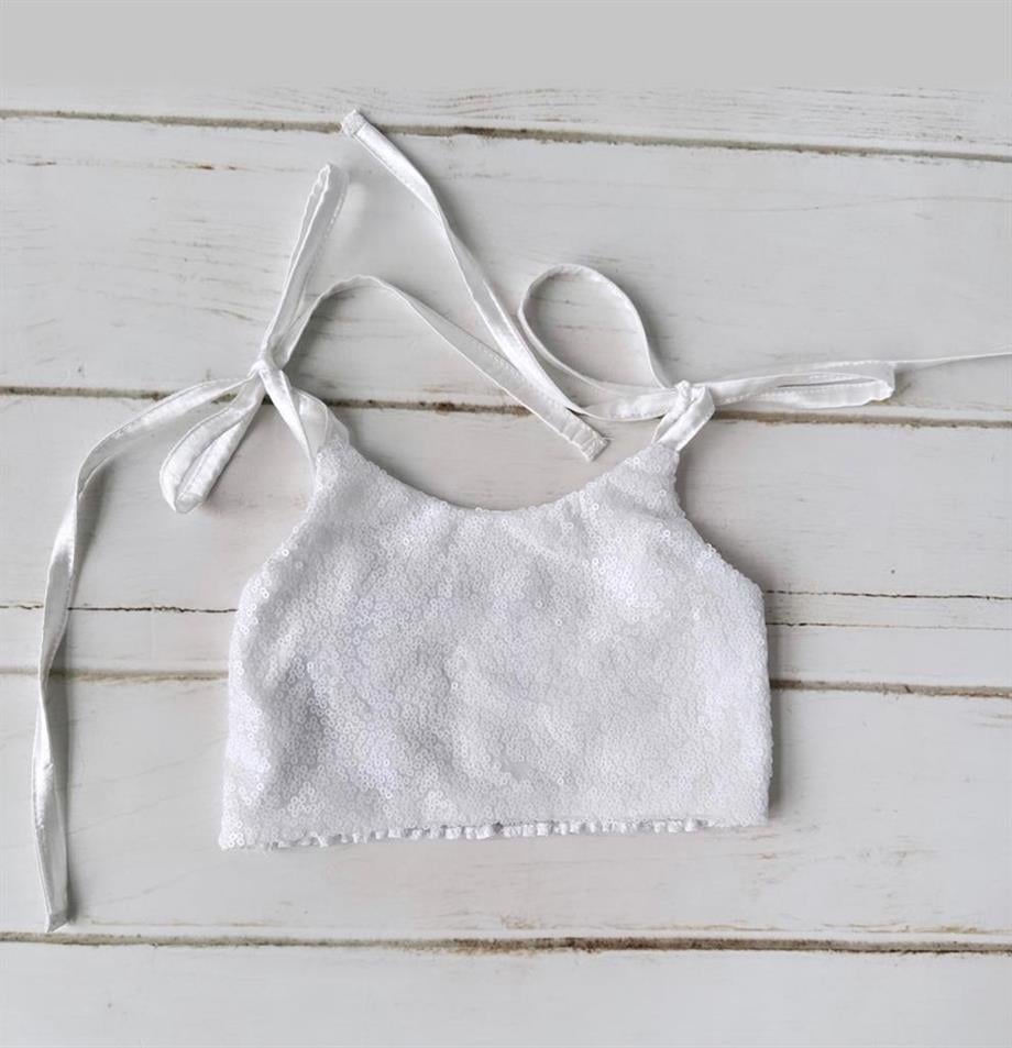 WHITE SHINY CROP