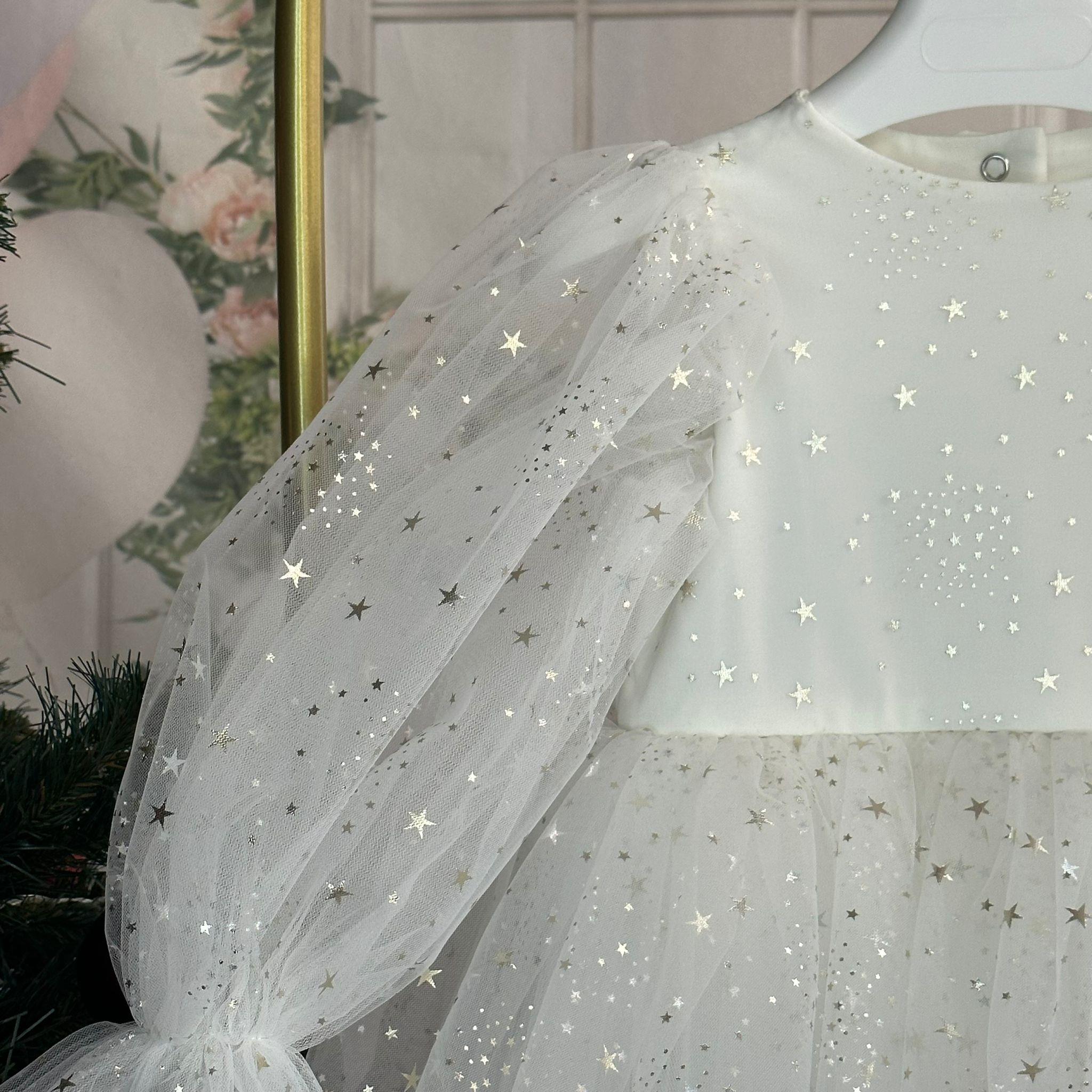 WHITE STARDUST TUTU DRESS