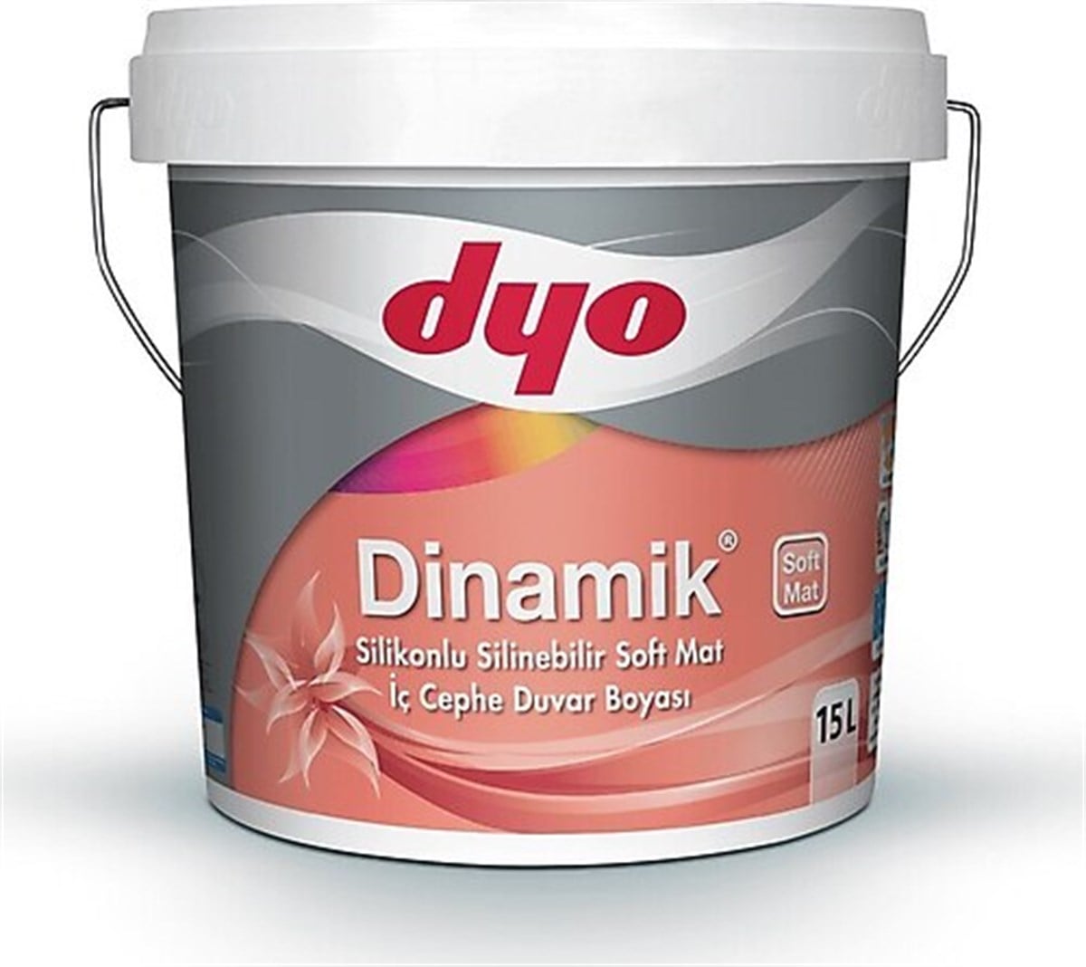 DYO Dinamik İç Cephe Silikonlu Silinebilir Soft Mat Boya 15 Lt