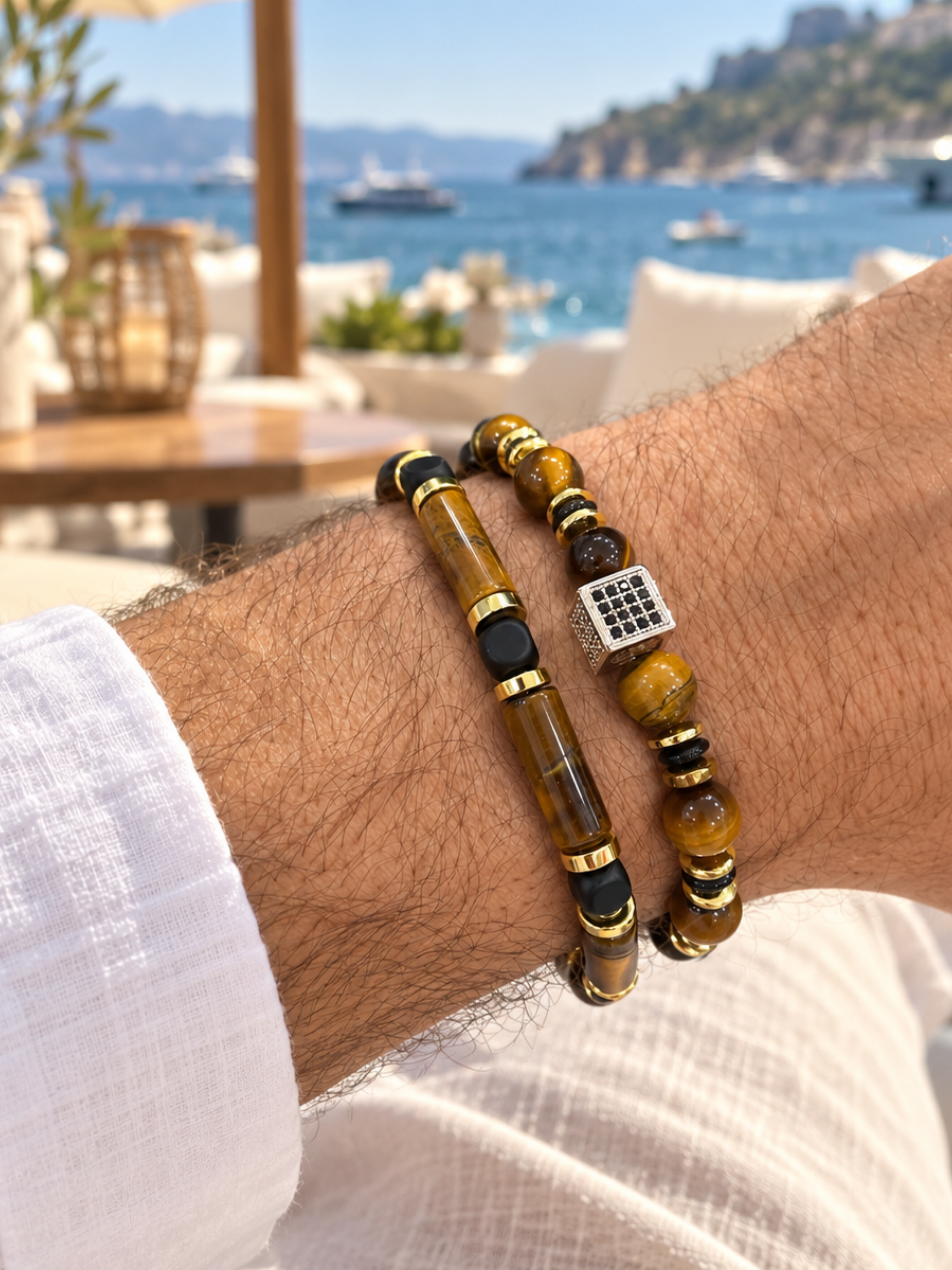 Kaplangözü Özel Tasarım Bileklik KombiniHematit  Doğal Taş Erkek Bileklik | PiedraJewelsPiedraJewels