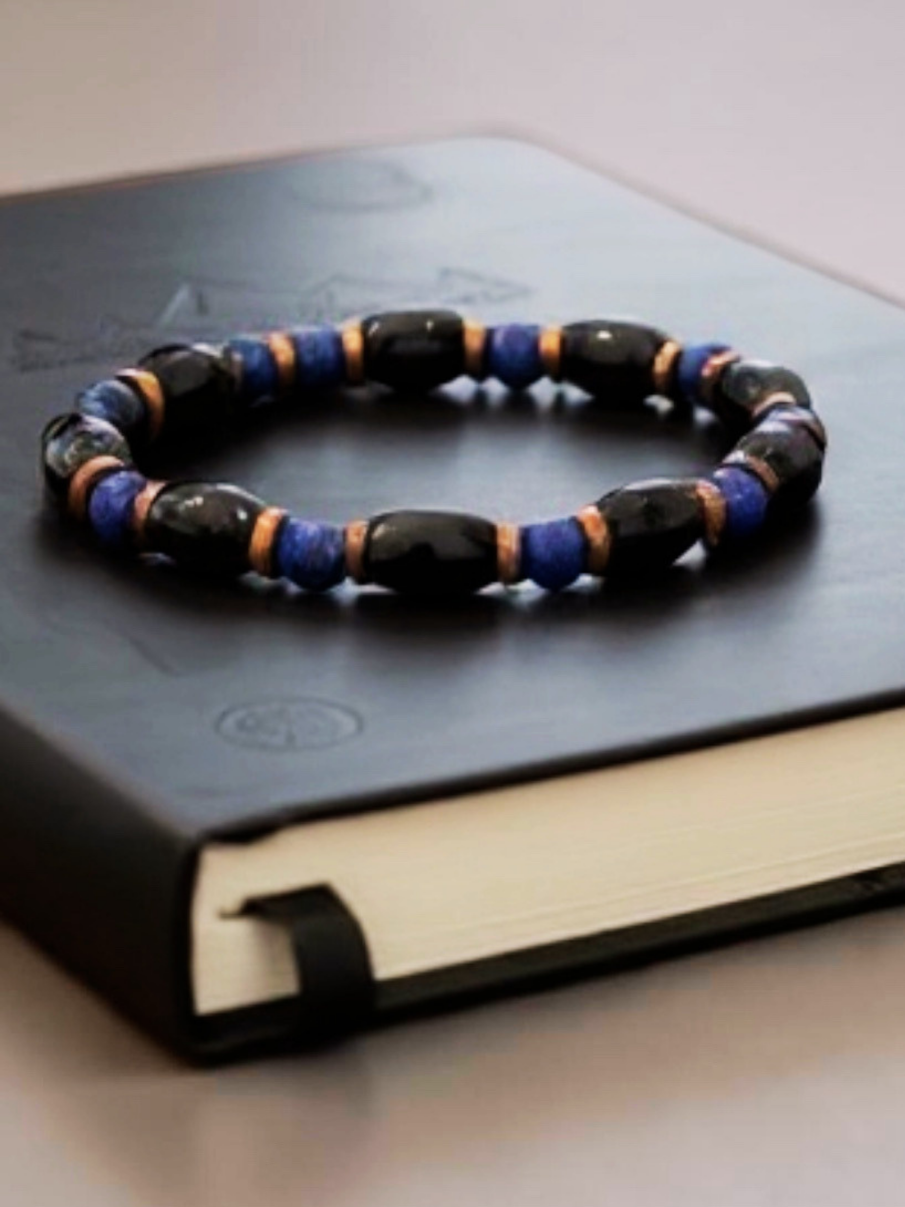 Lapis Lazuli Akik Doğal Taş Özel Tasarım Erkek BileklikAkik Doğal Taş Erkek Bileklik | PiedraJewelsPiedraJewels
