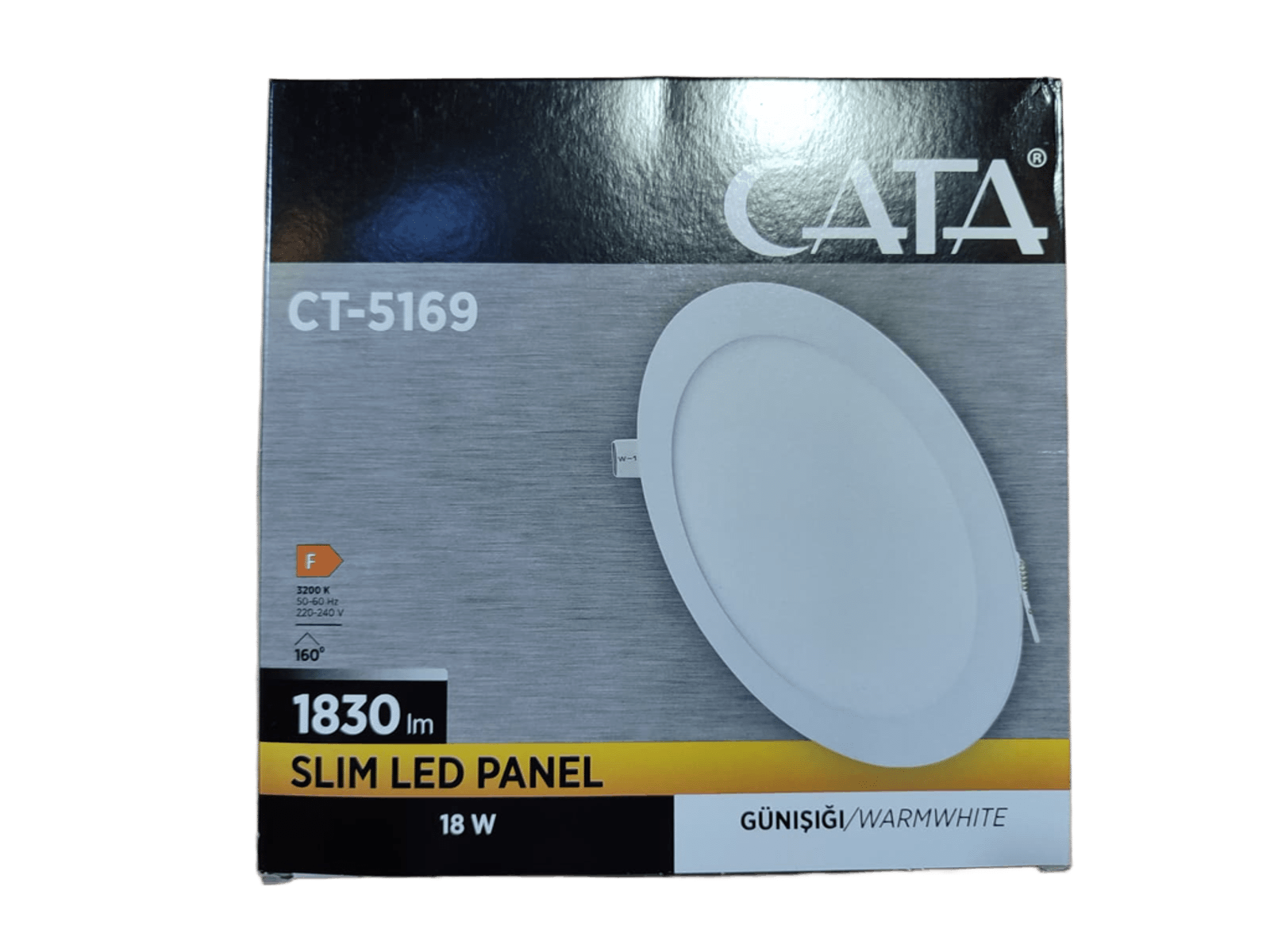 Cata Slim Led Panel S/A Yuvarlak 18W Günışığı CT-5169GLed Panel Armatürler