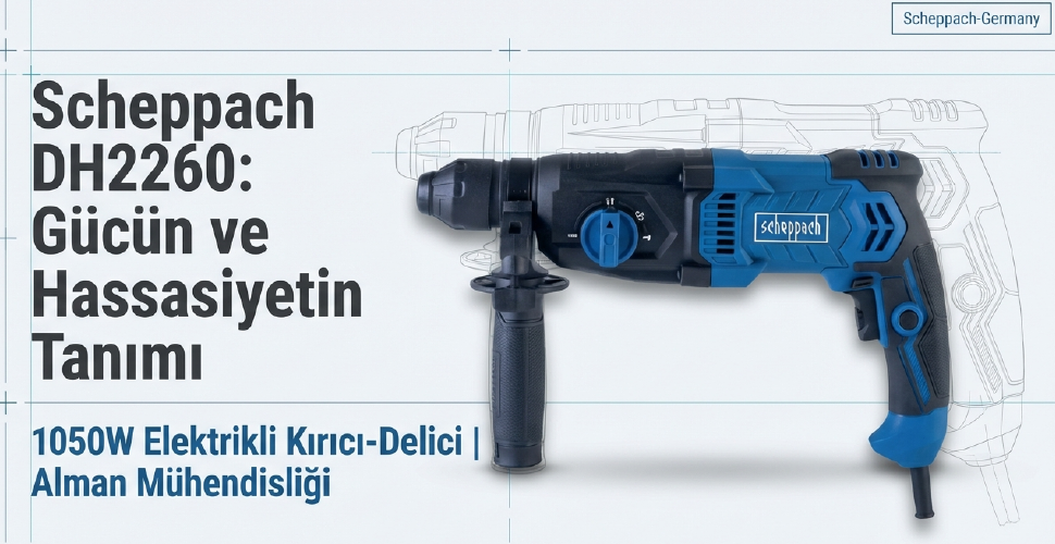 Scheppach Elektrikli Kırıcı Delici DH2260Kırıcı-Delici Matkaplar
